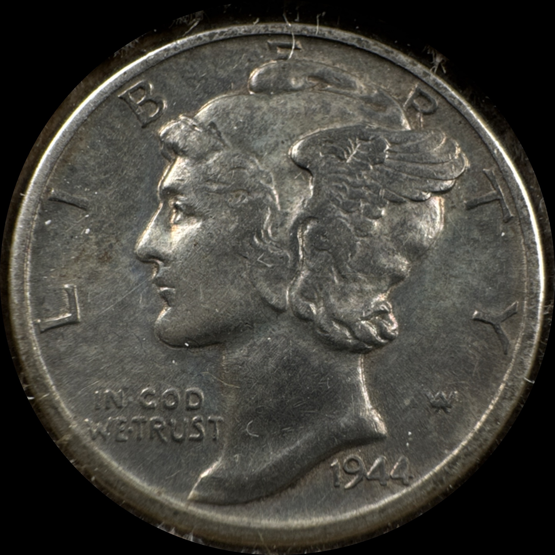 1944-S Mercury Dime Ungraded