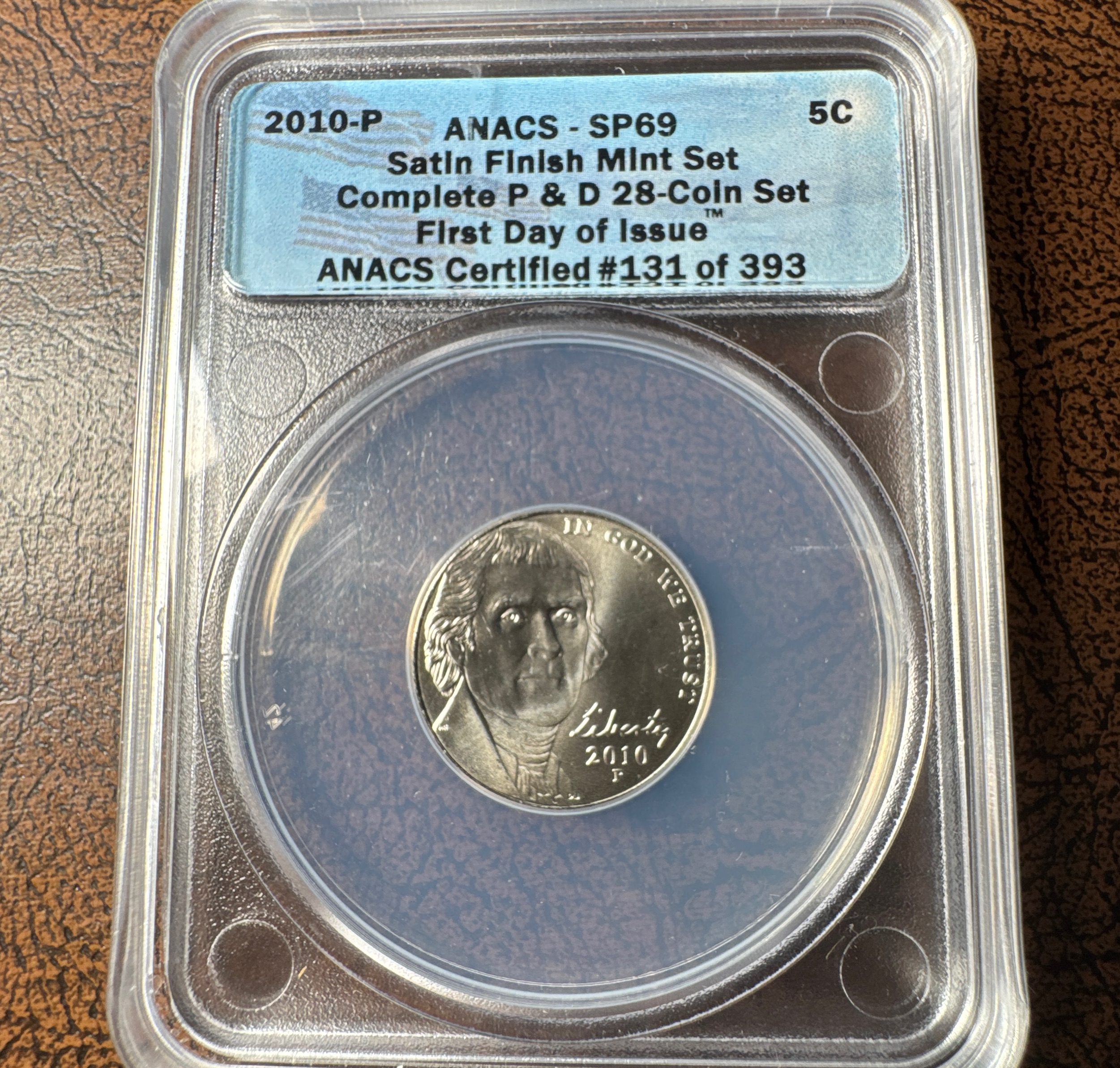 2010-P Jefferson Nickel PR69