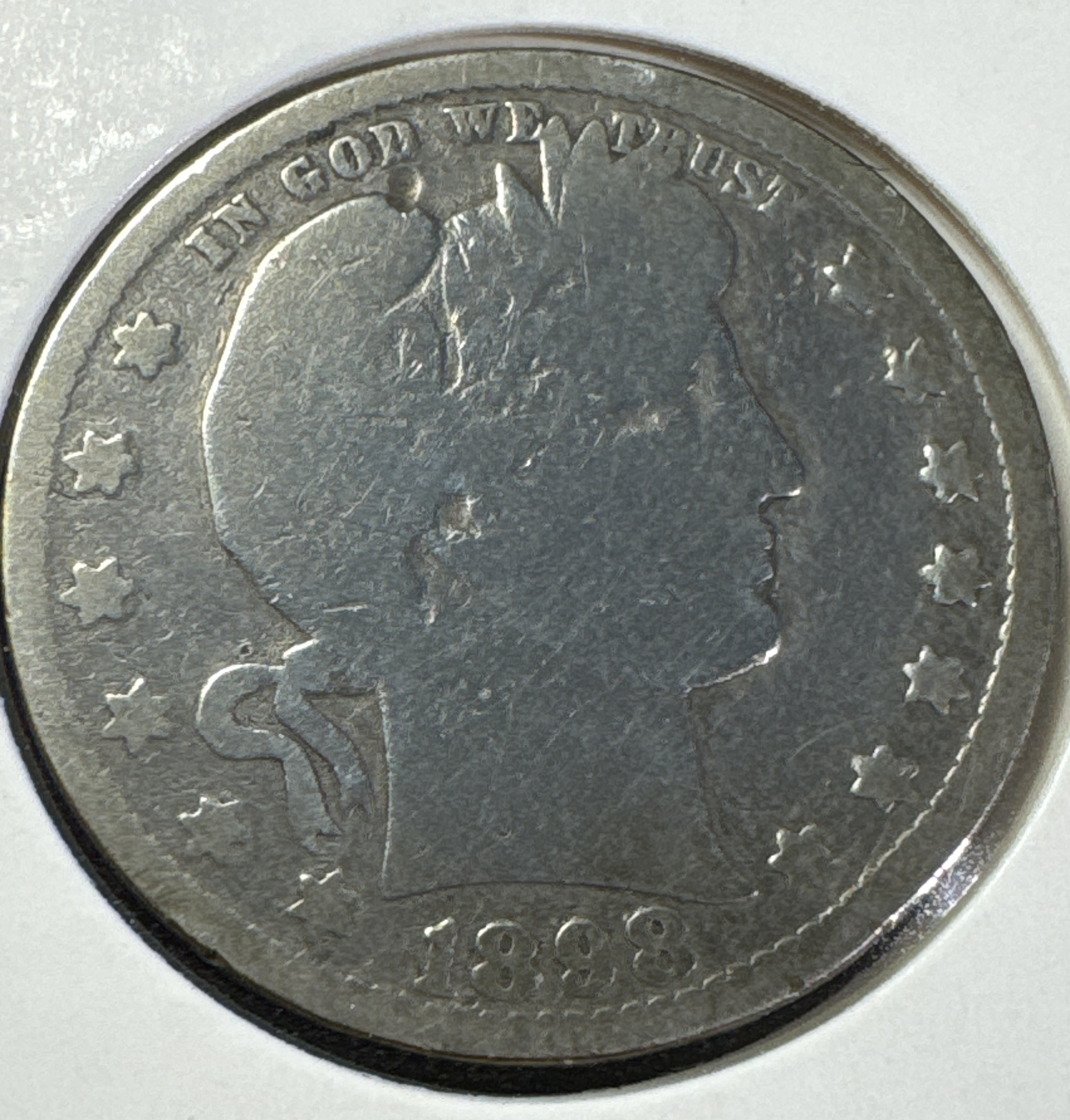 1898-P Barber Quarter Ungraded