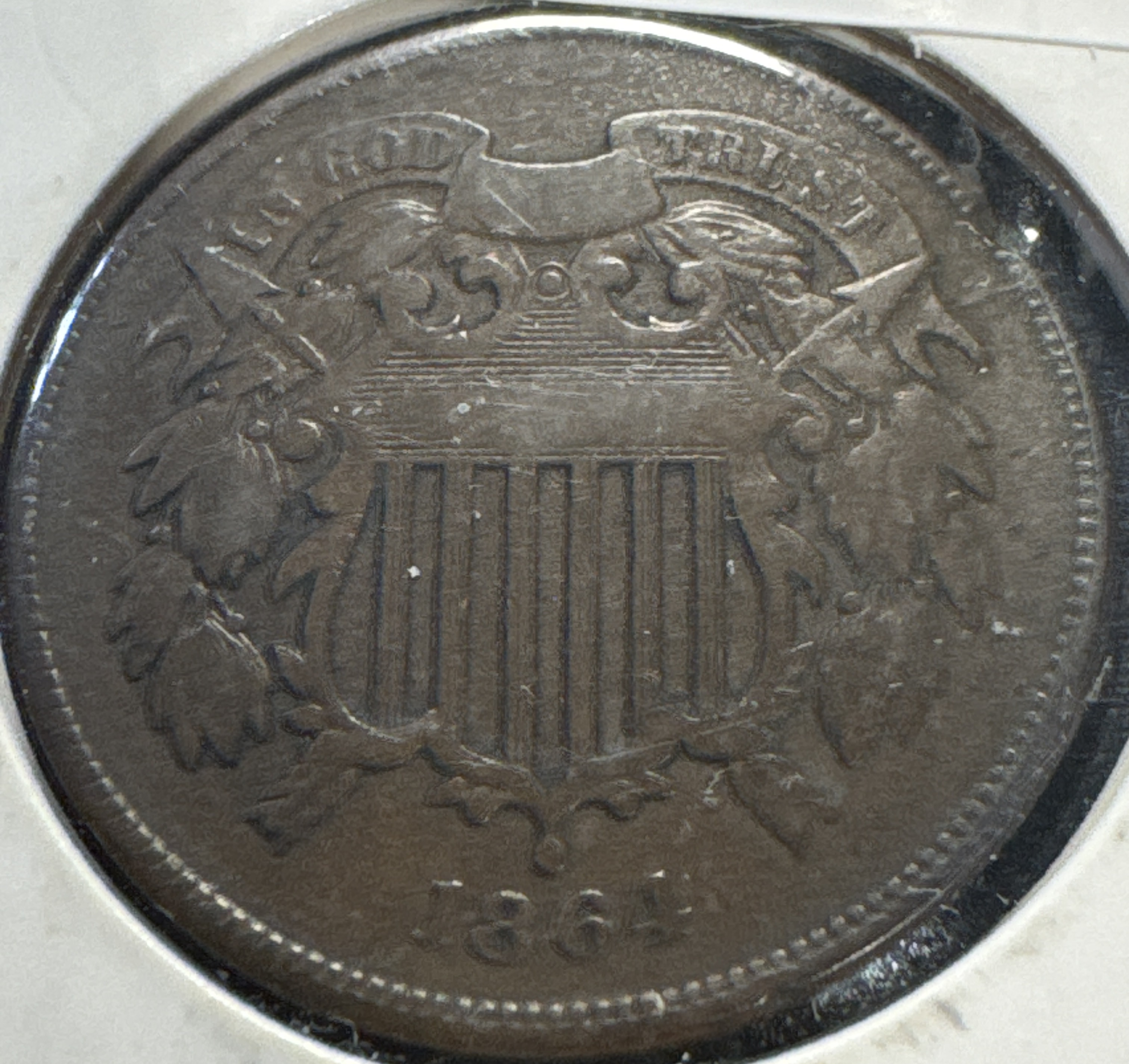 1864-P 2-Cent Piece Ungraded