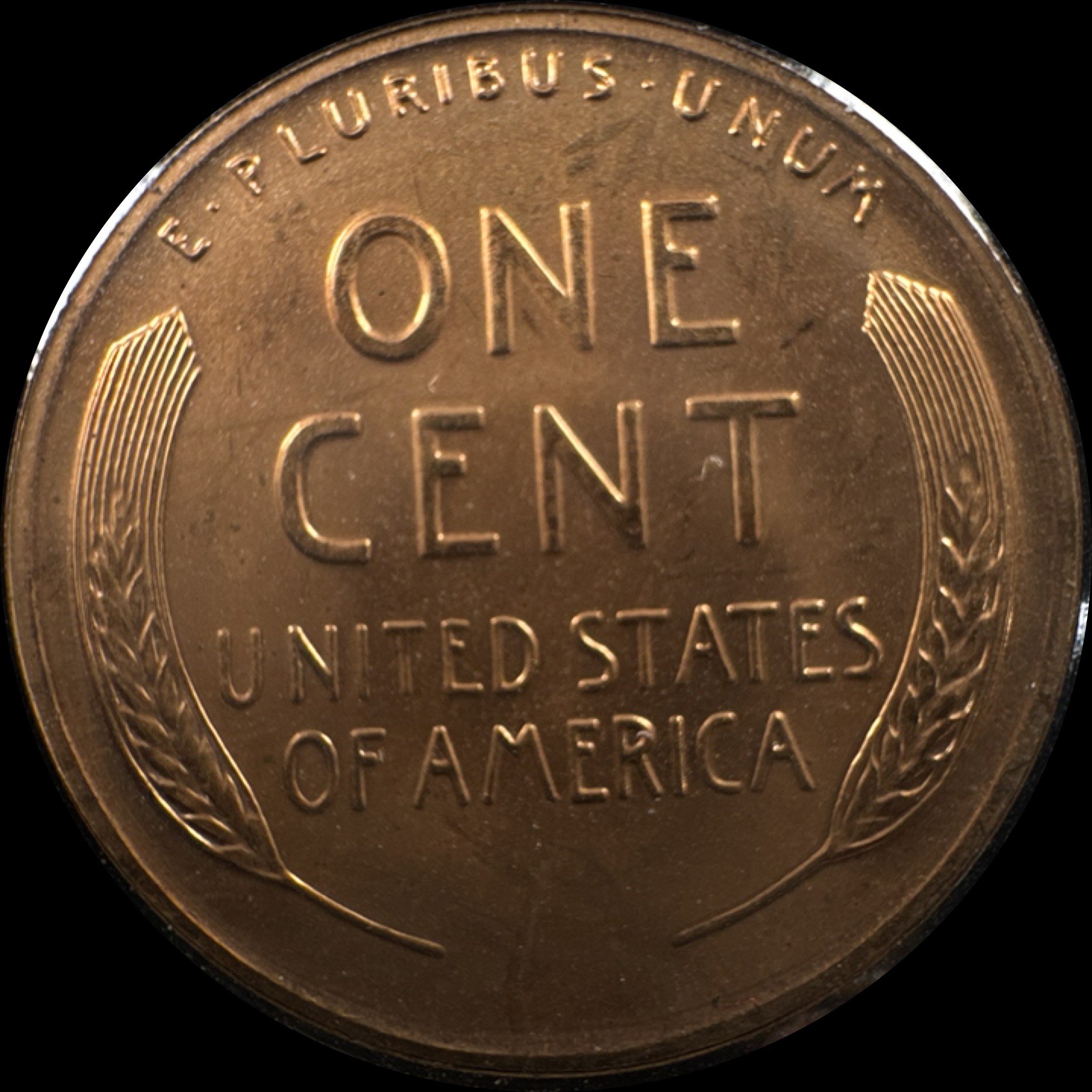 1957-P Lincoln Cent Ungraded — back