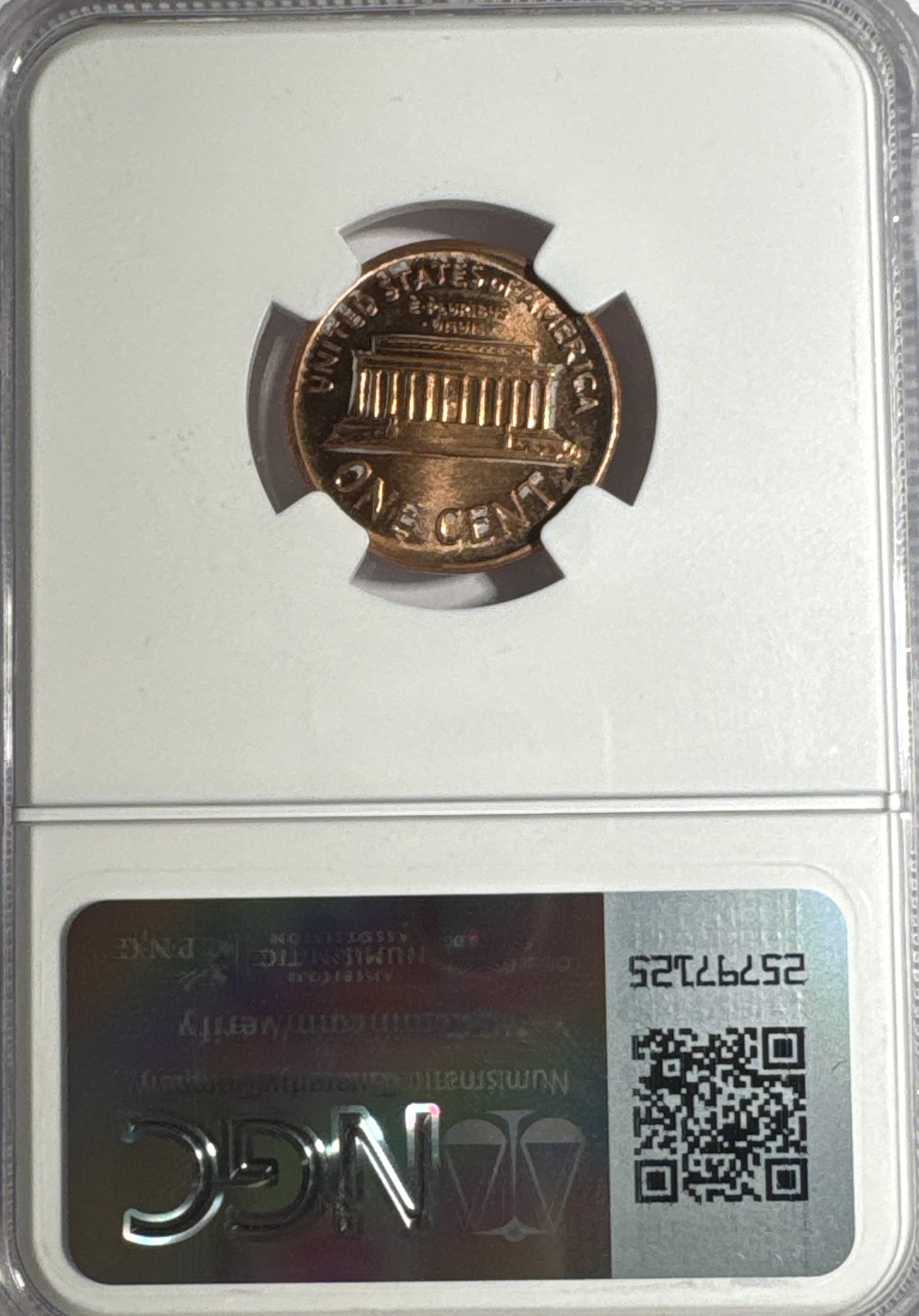 1987-P Lincoln Cent BU — back