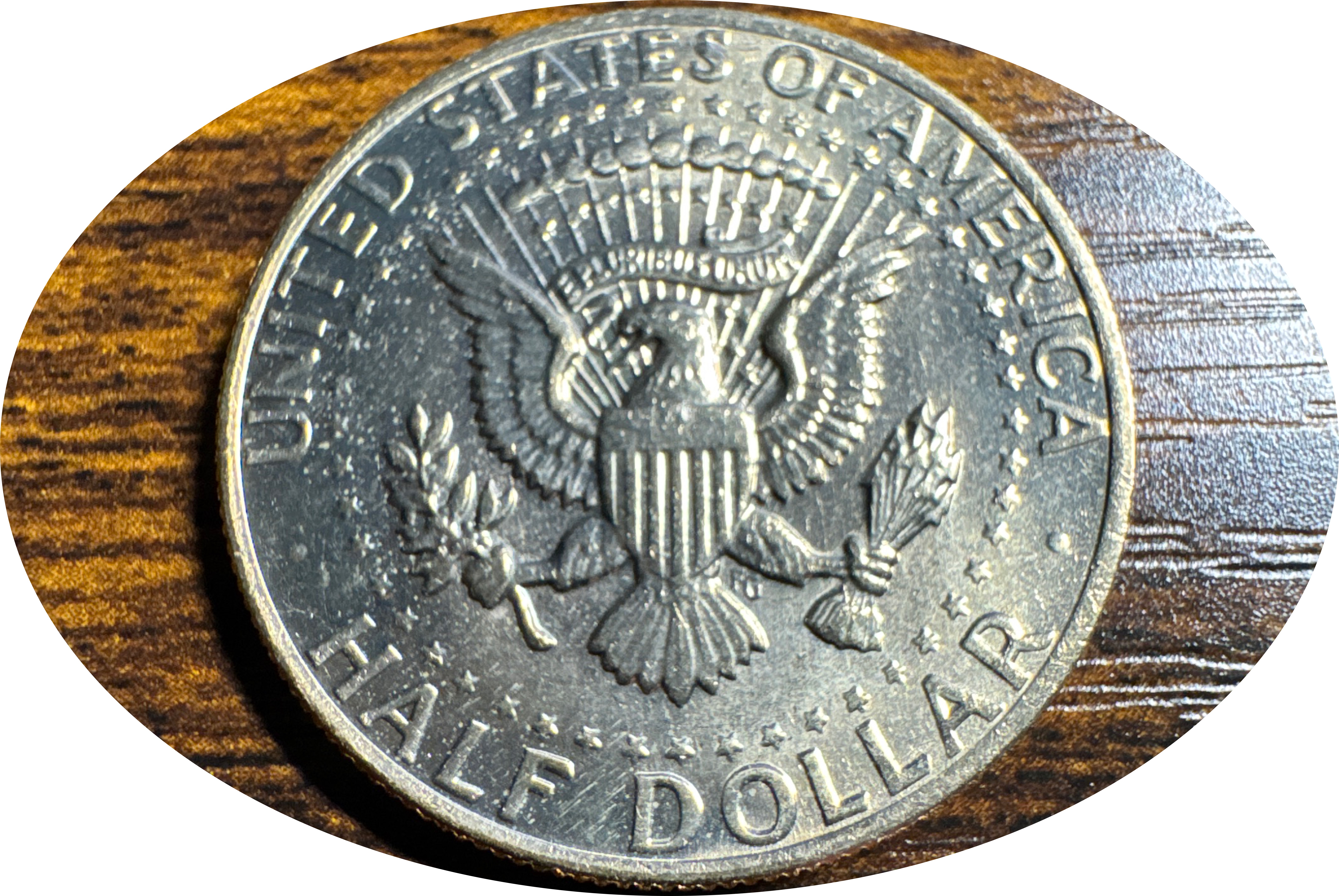 1977-P Kennedy Half Dollar Ungraded — back
