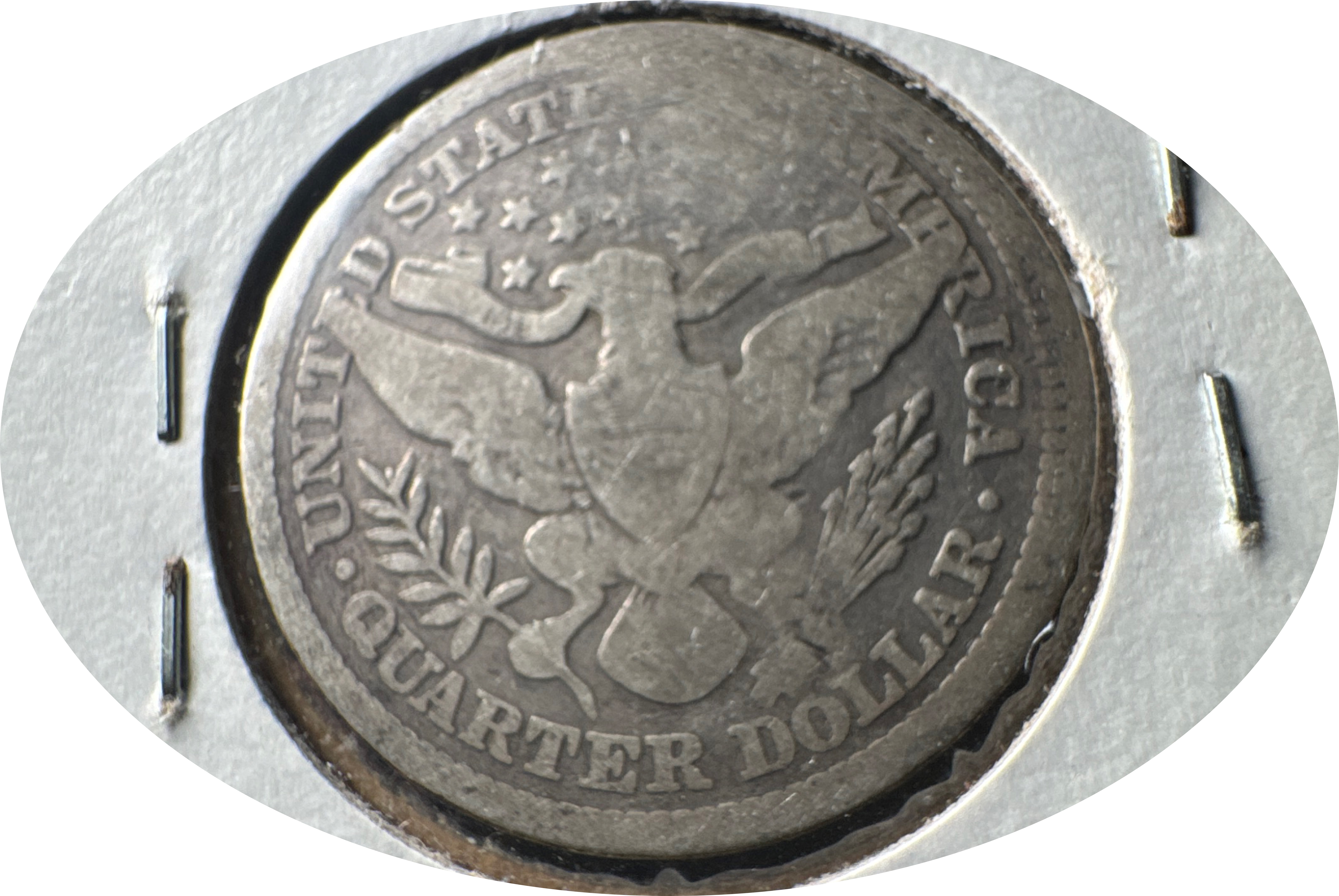 1897-P Barber Quarter Ungraded — back