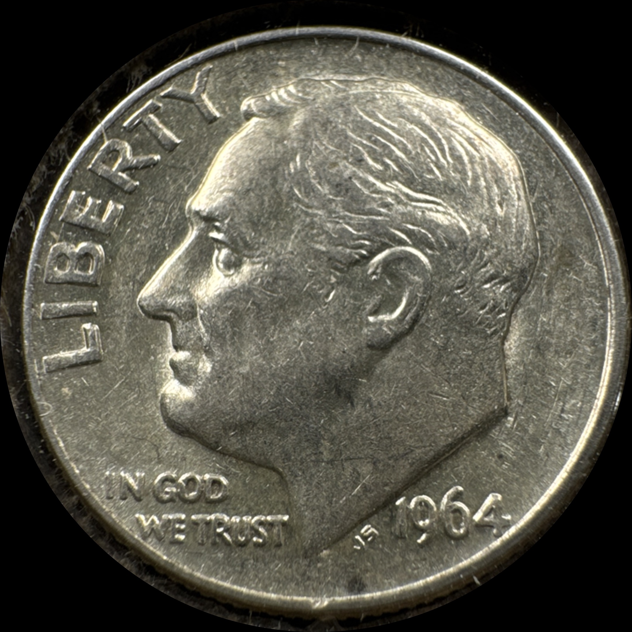 1964-D Roosevelt Dime Ungraded