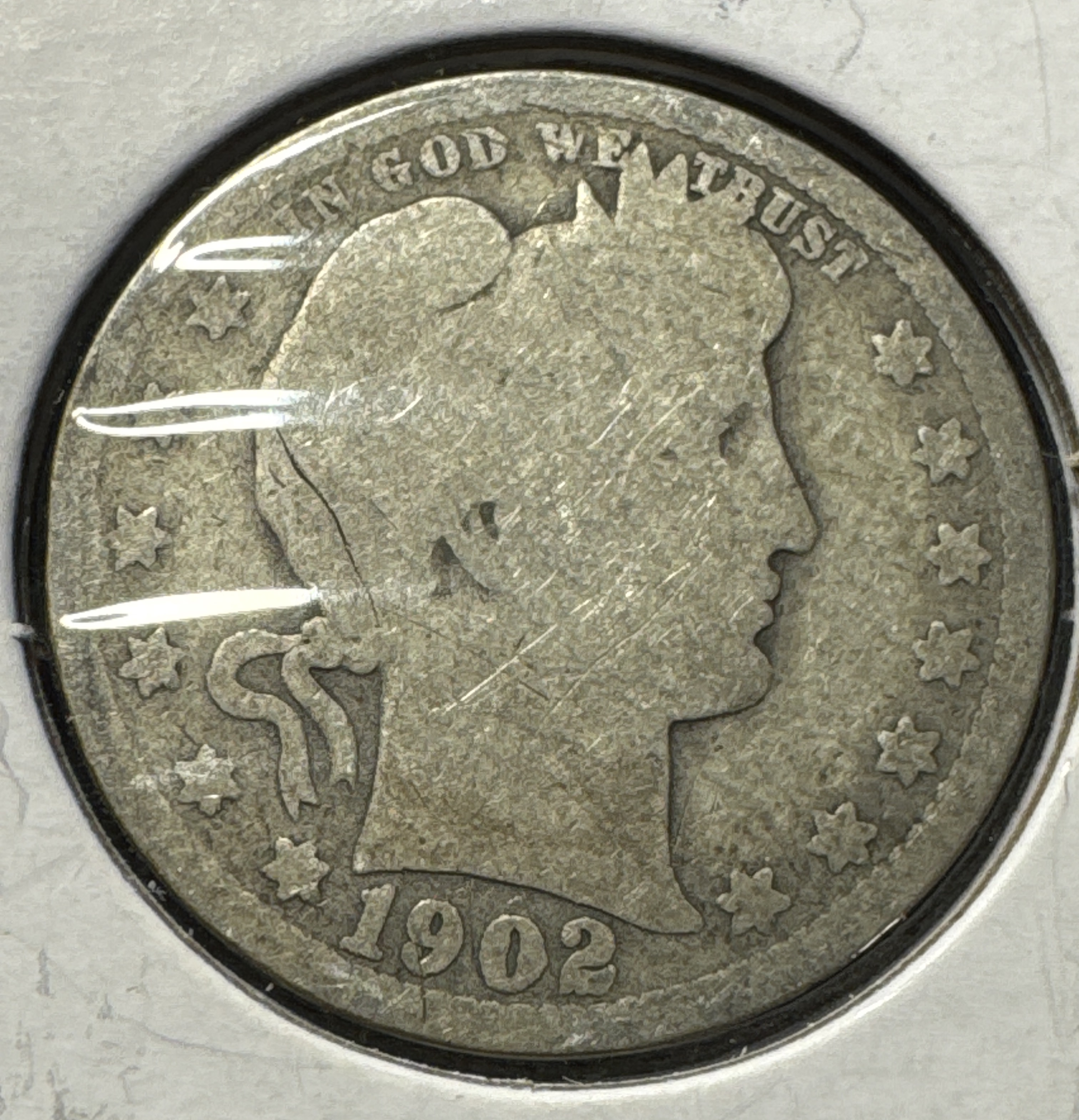 1902-P Barber Quarter Ungraded