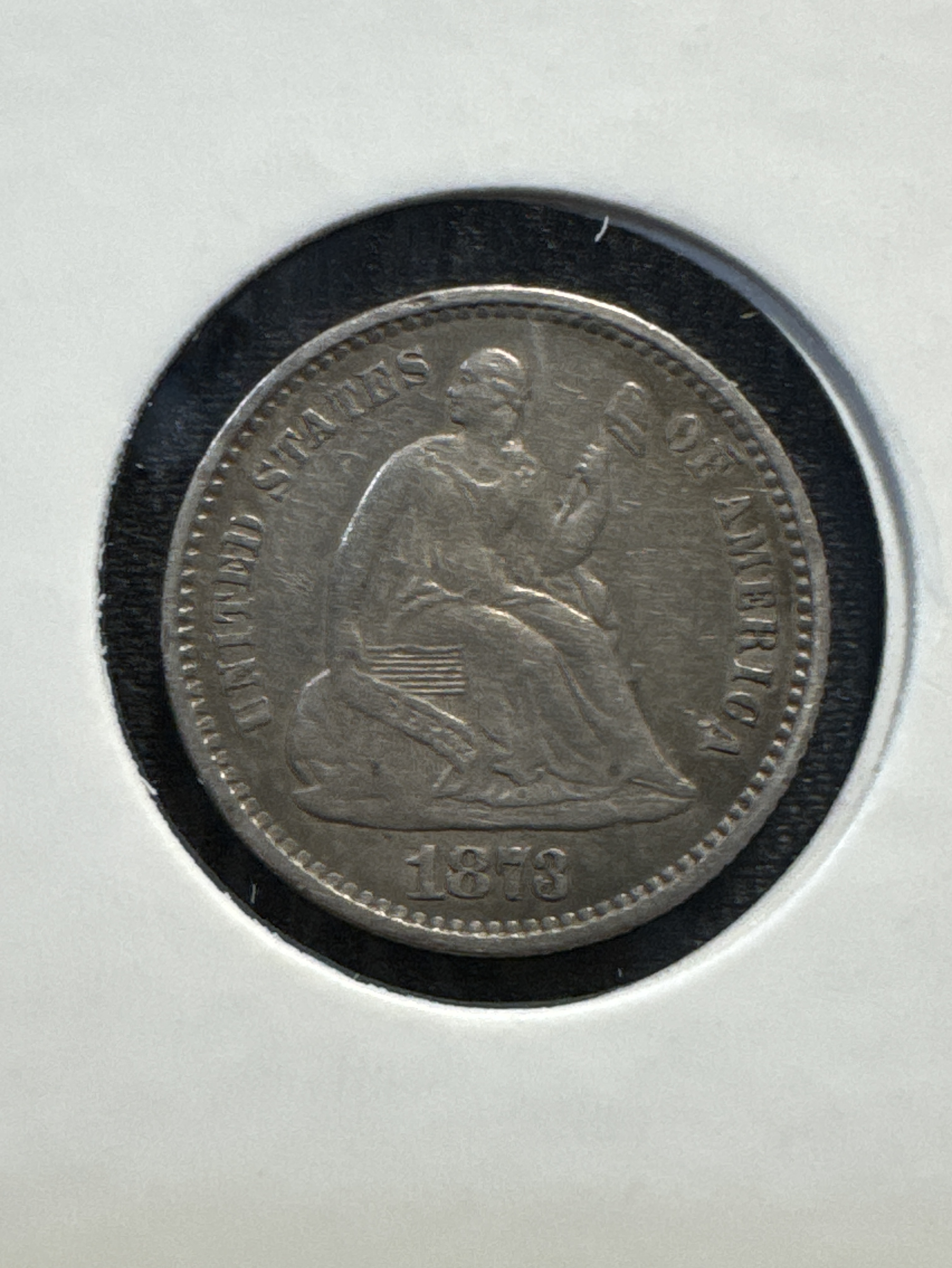1873-P Liberty Seated Dime Ungraded