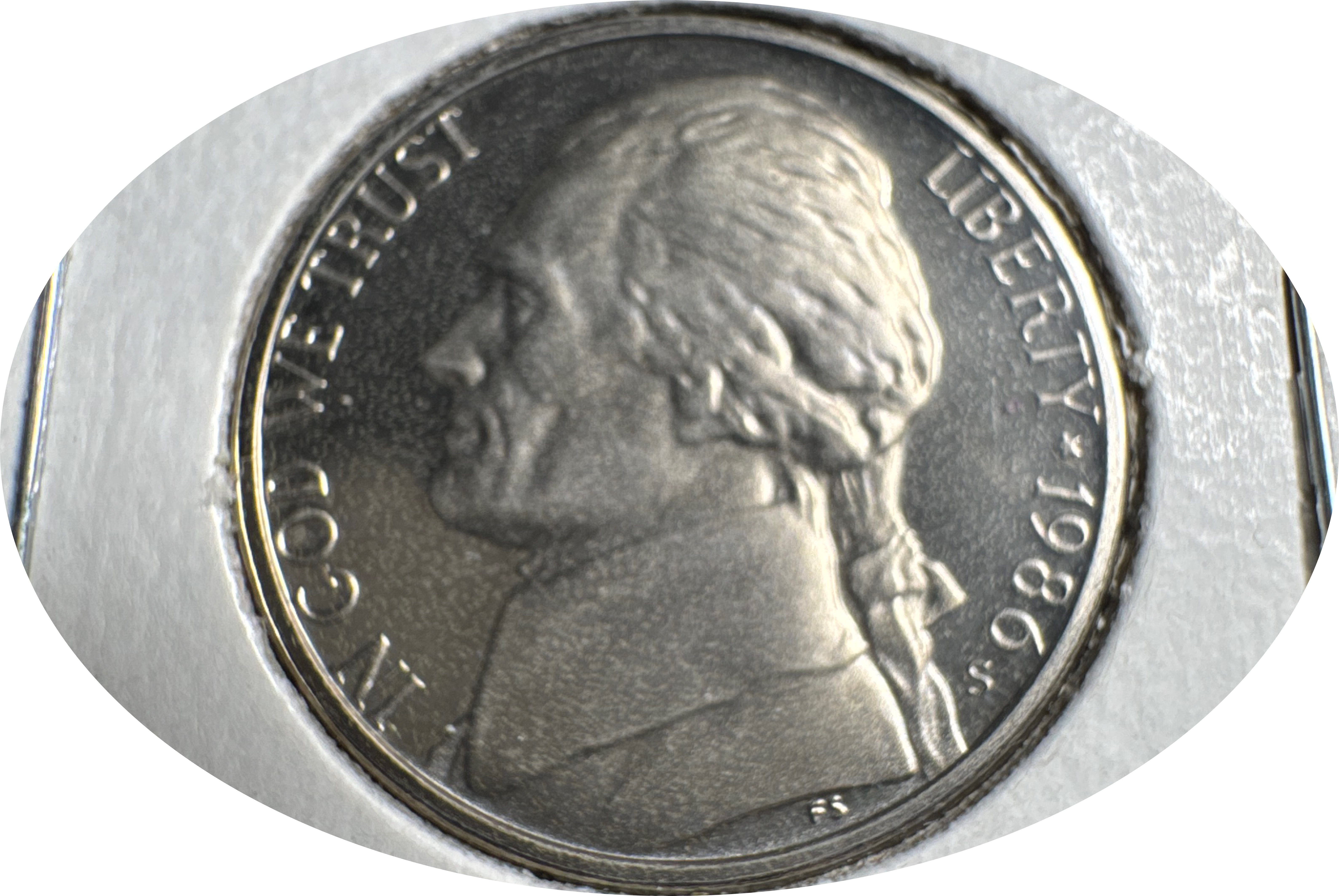 1986-S Jefferson Nickel Ungraded