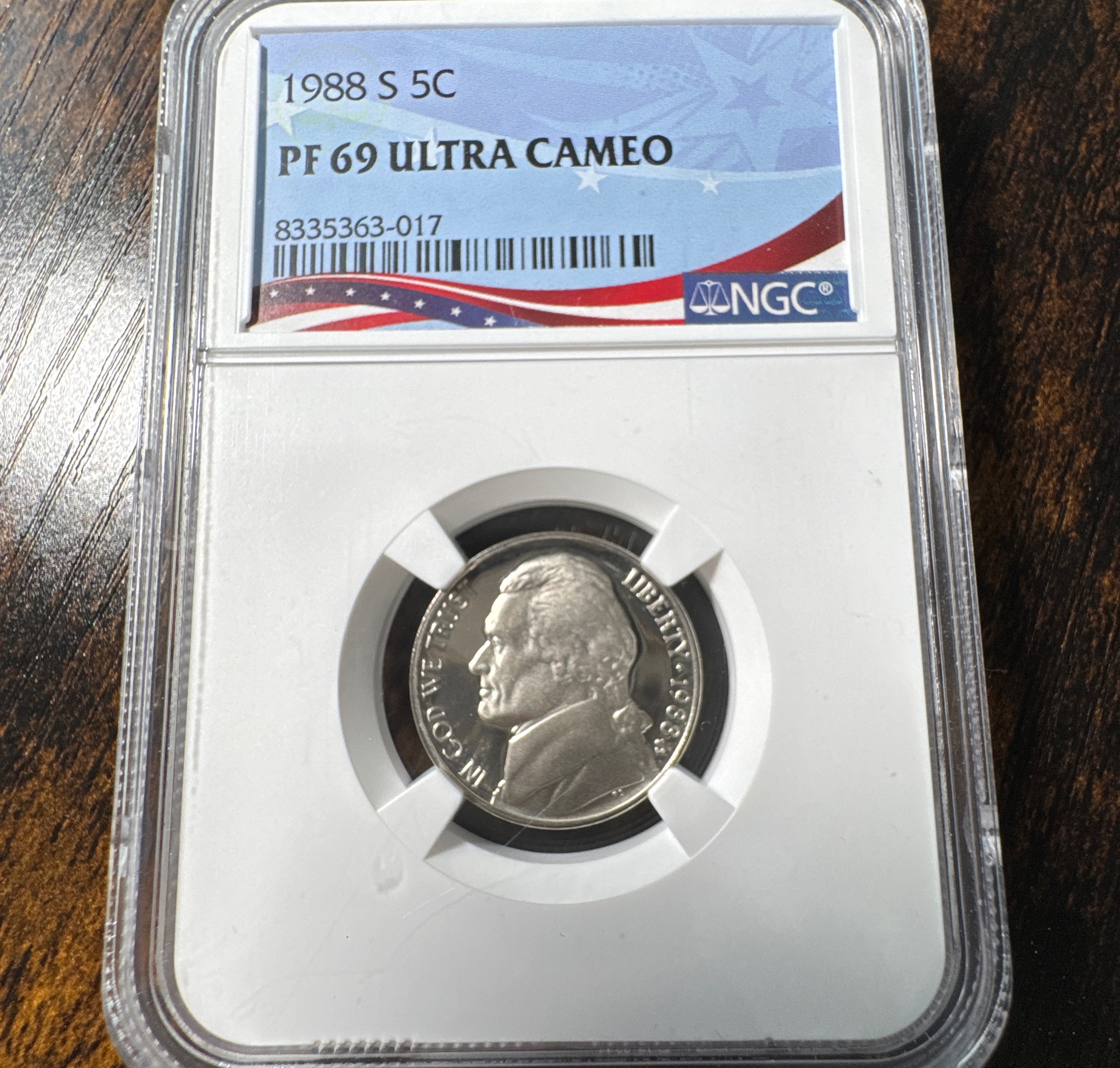 1988-S Jefferson Nickel PF69