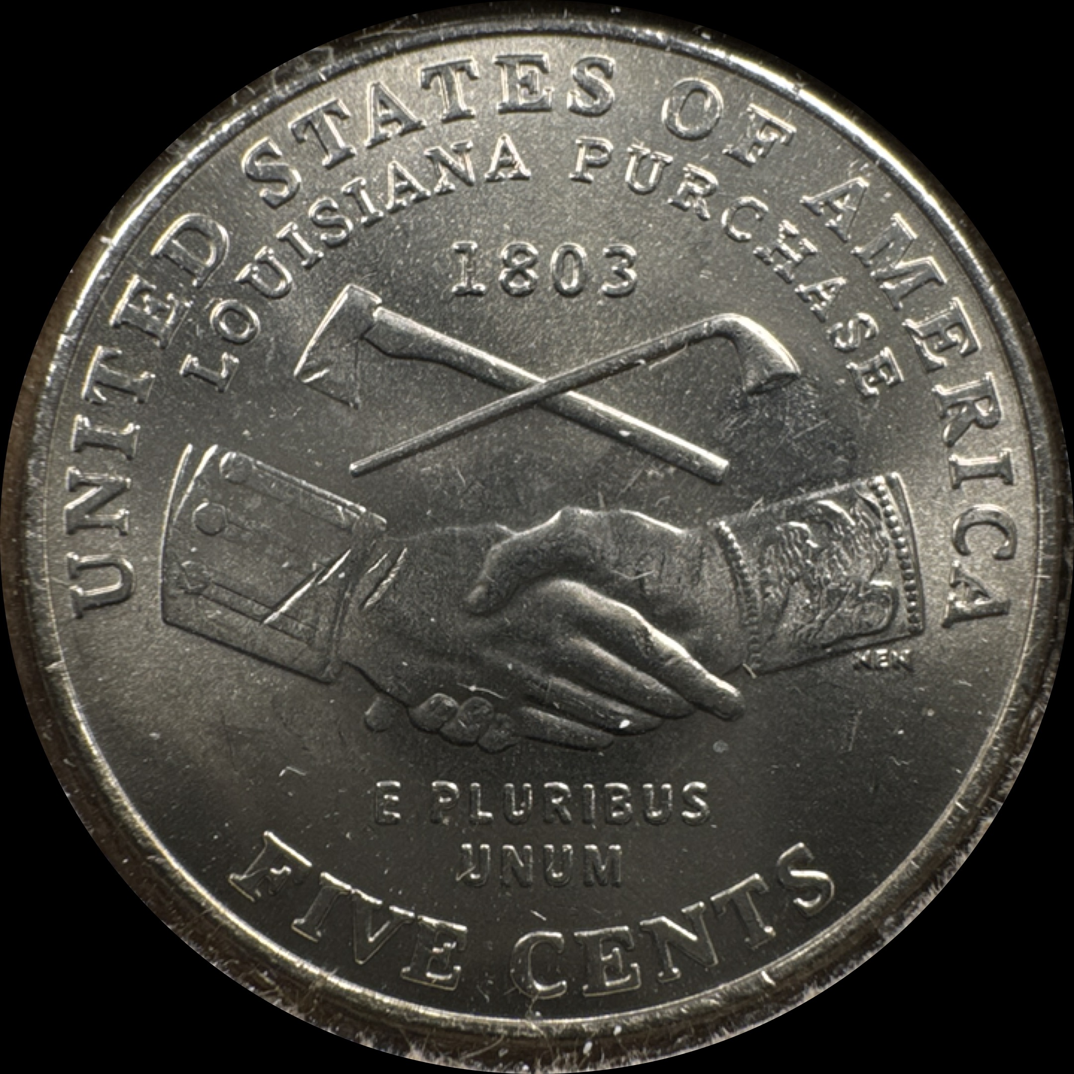 2004-P Jefferson Nickel Ungraded — back