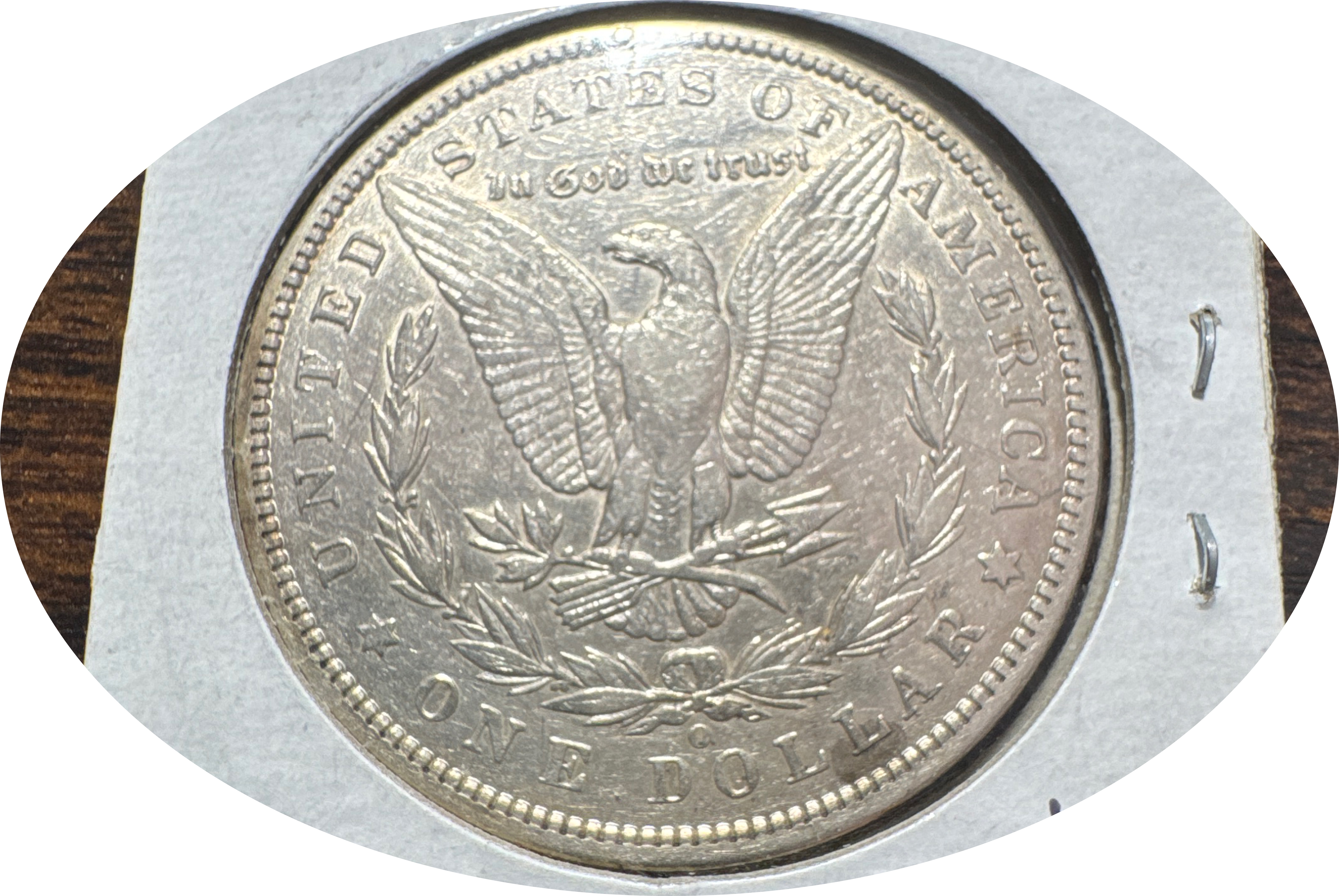 1896-O Morgan Dollar Ungraded — back