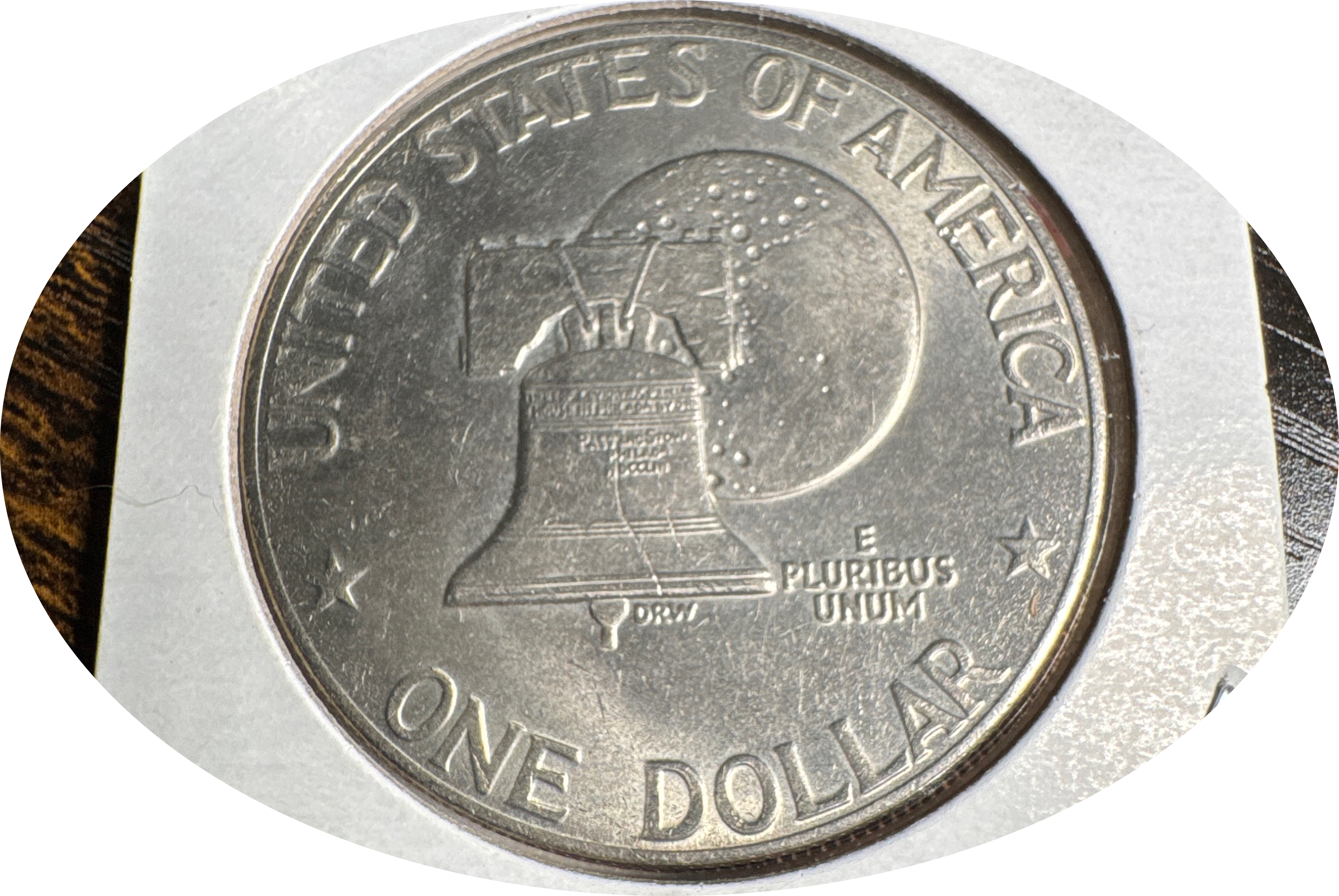 1976-P Eisenhower Dollar Ungraded — back