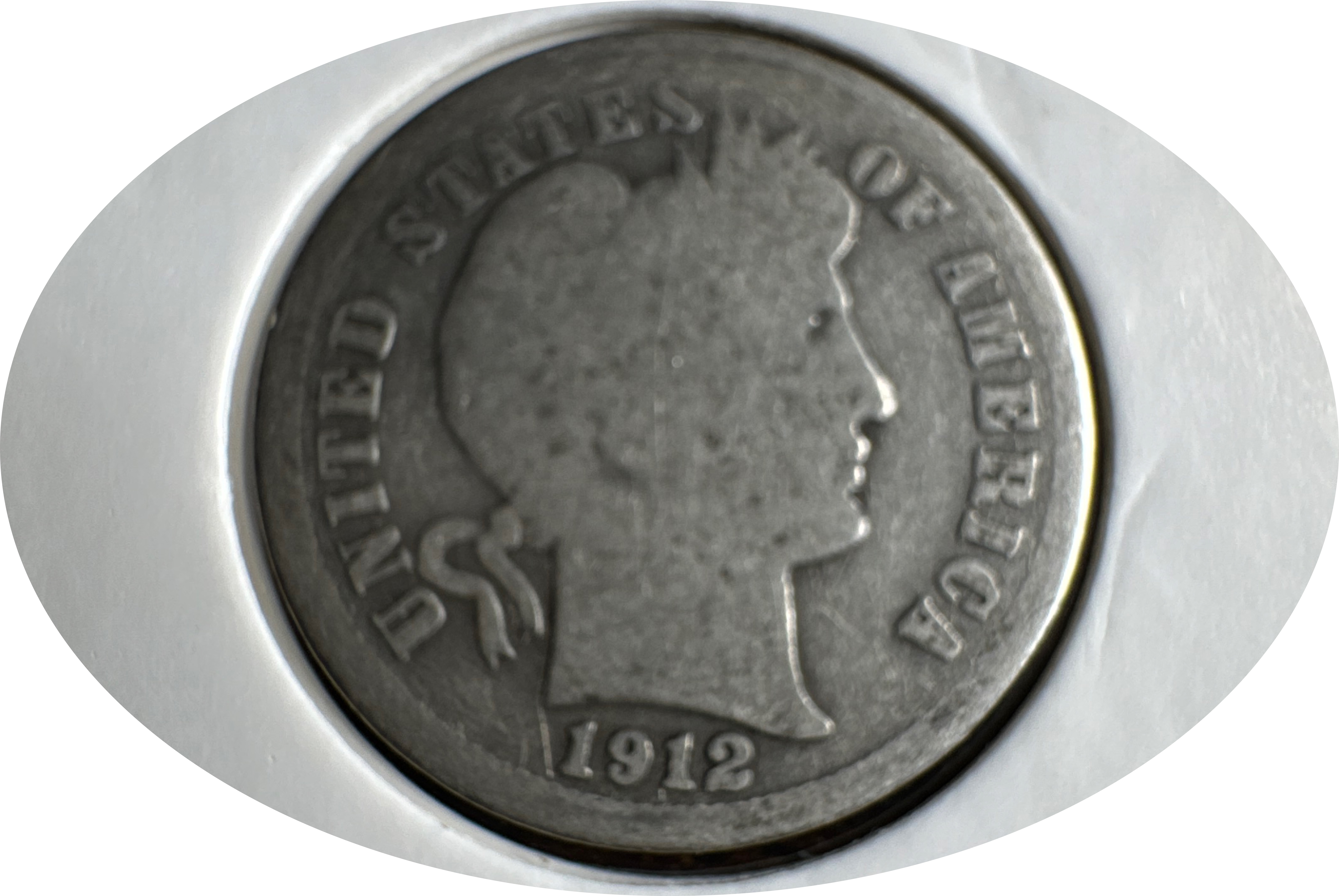1912-P Barber Dime Ungraded
