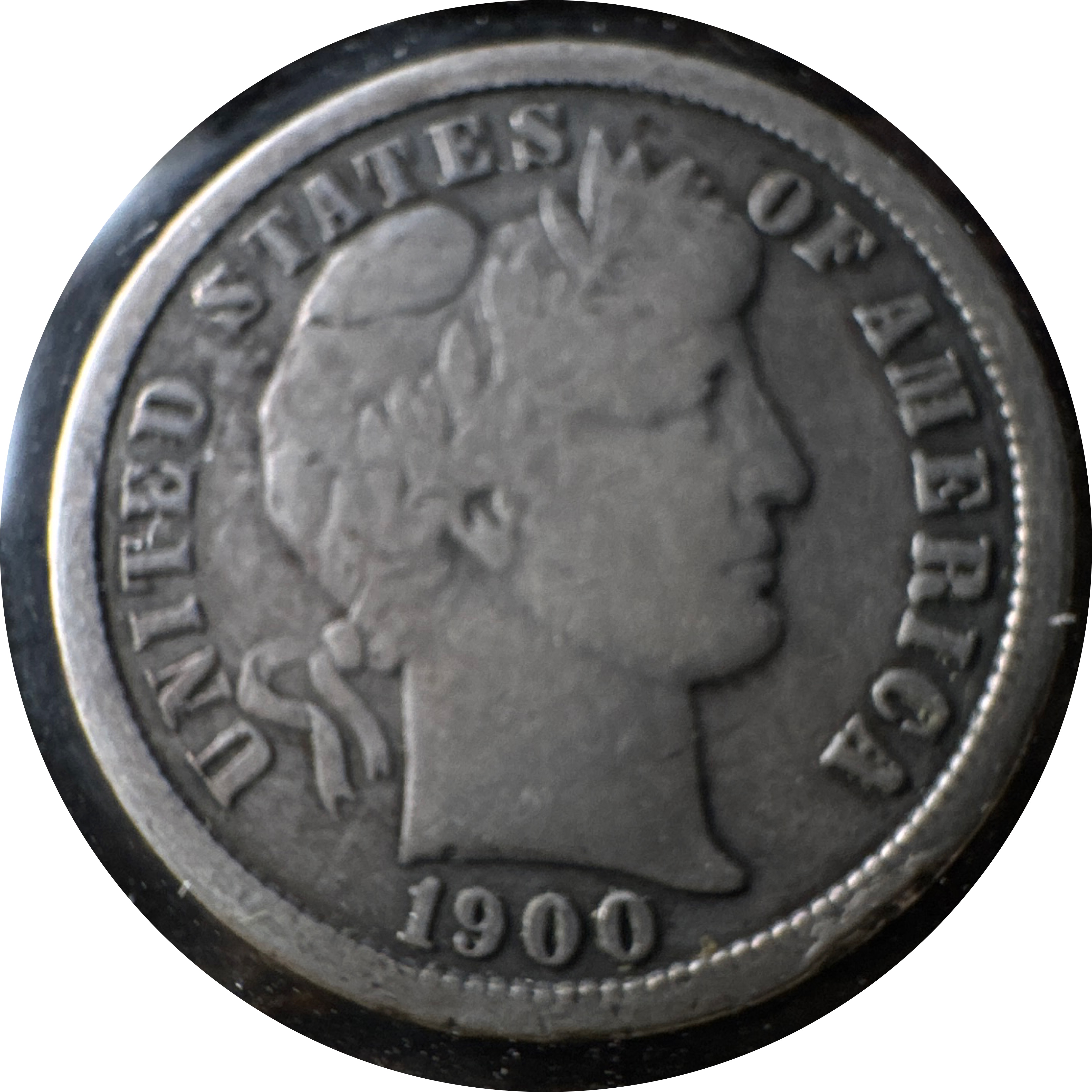 1900-S Barber Dime Ungraded