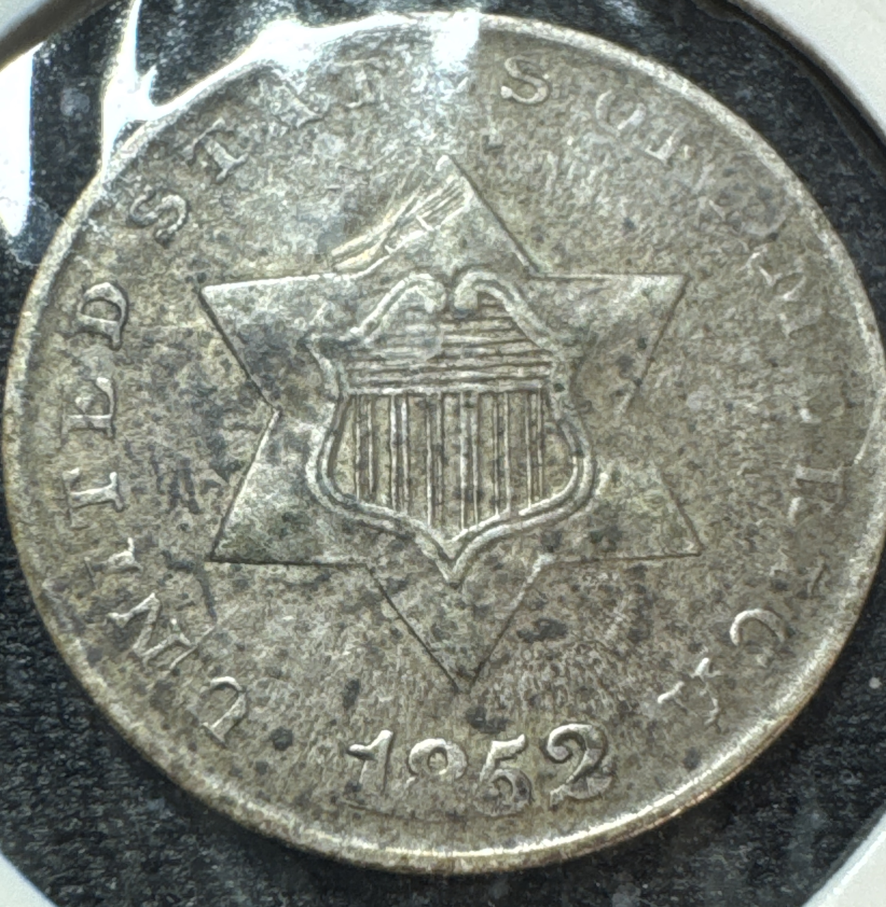 1852-P 3-Cent Silver Ungraded