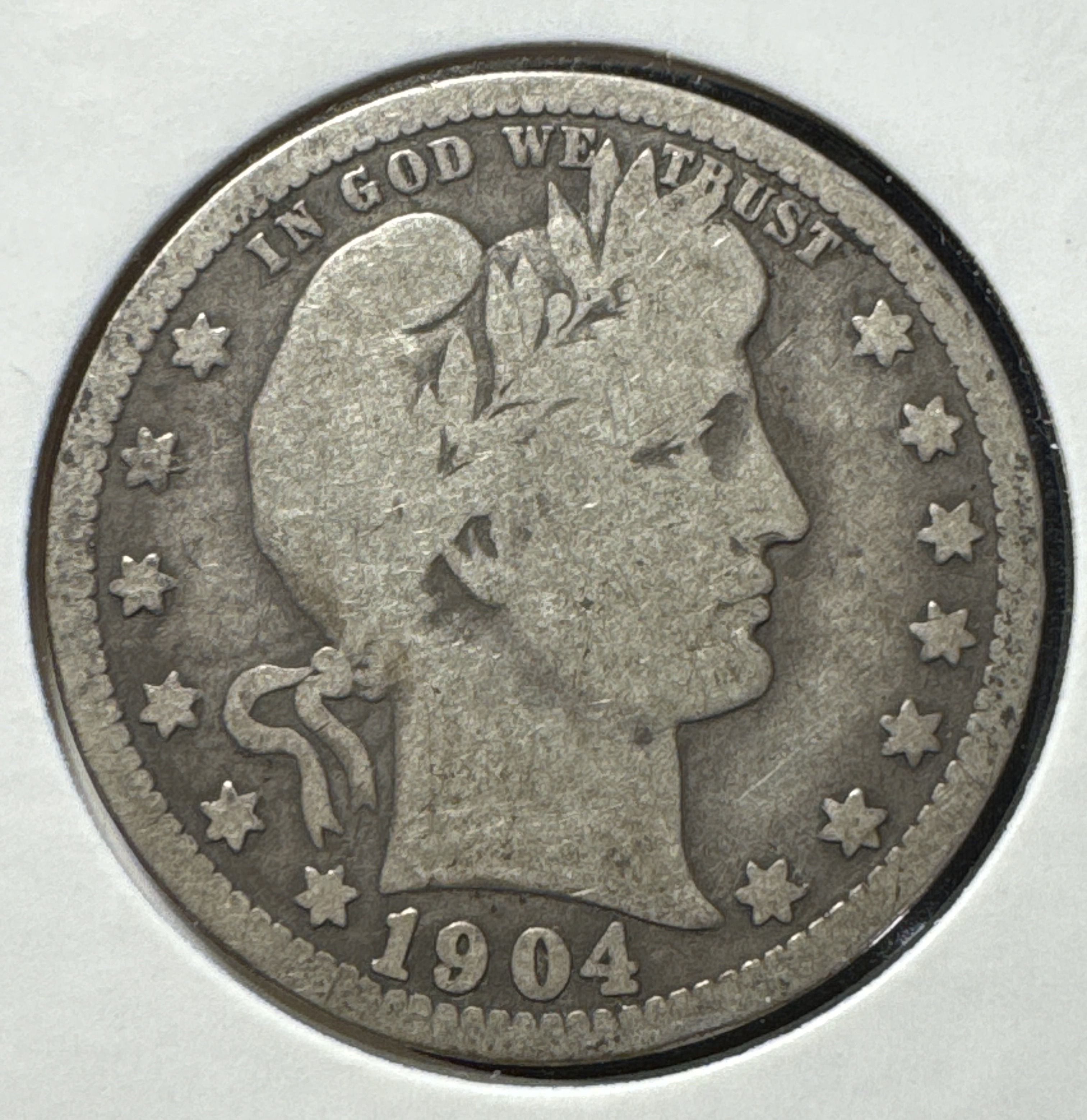 1904-O Barber Quarter Ungraded