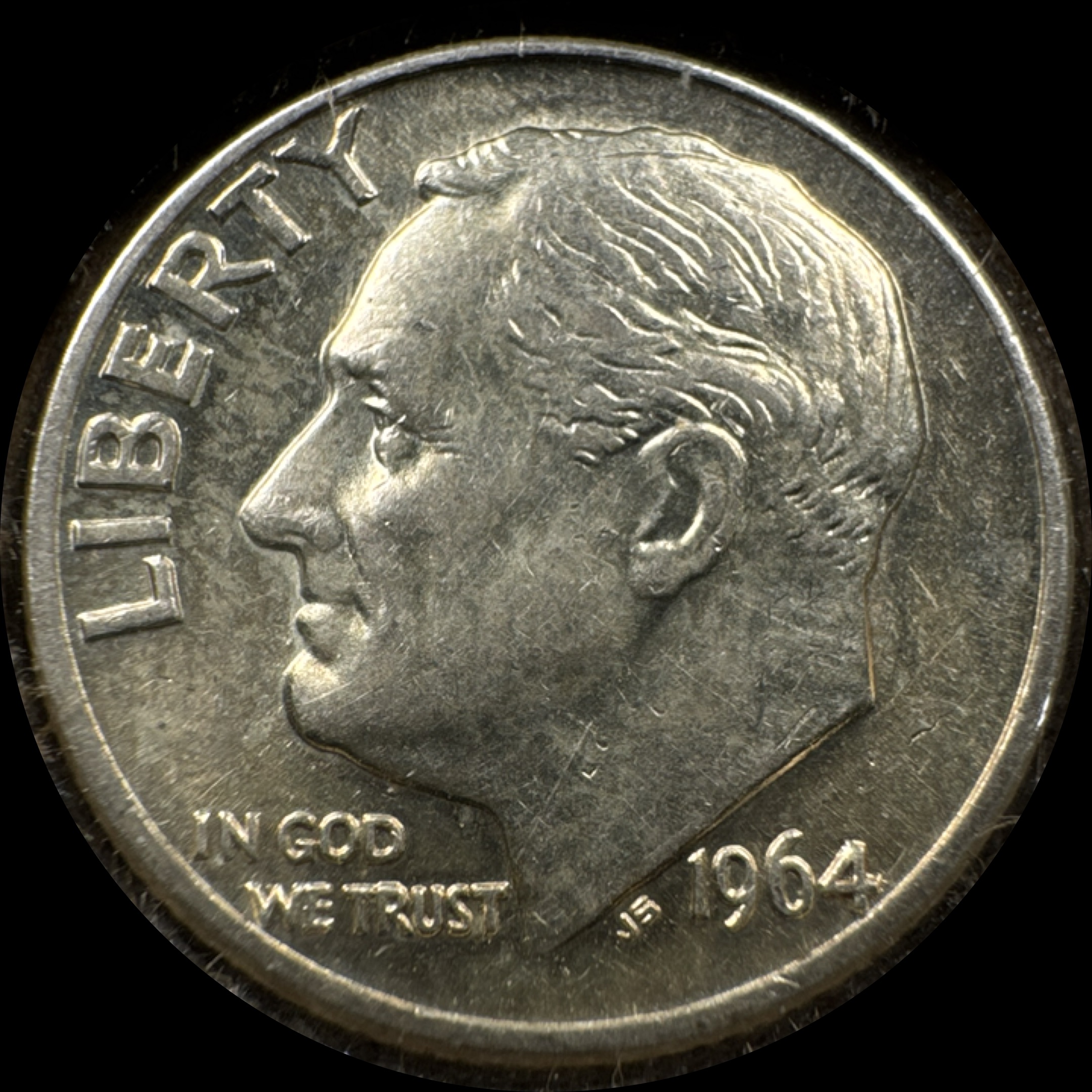 1964-D Roosevelt Dime Ungraded