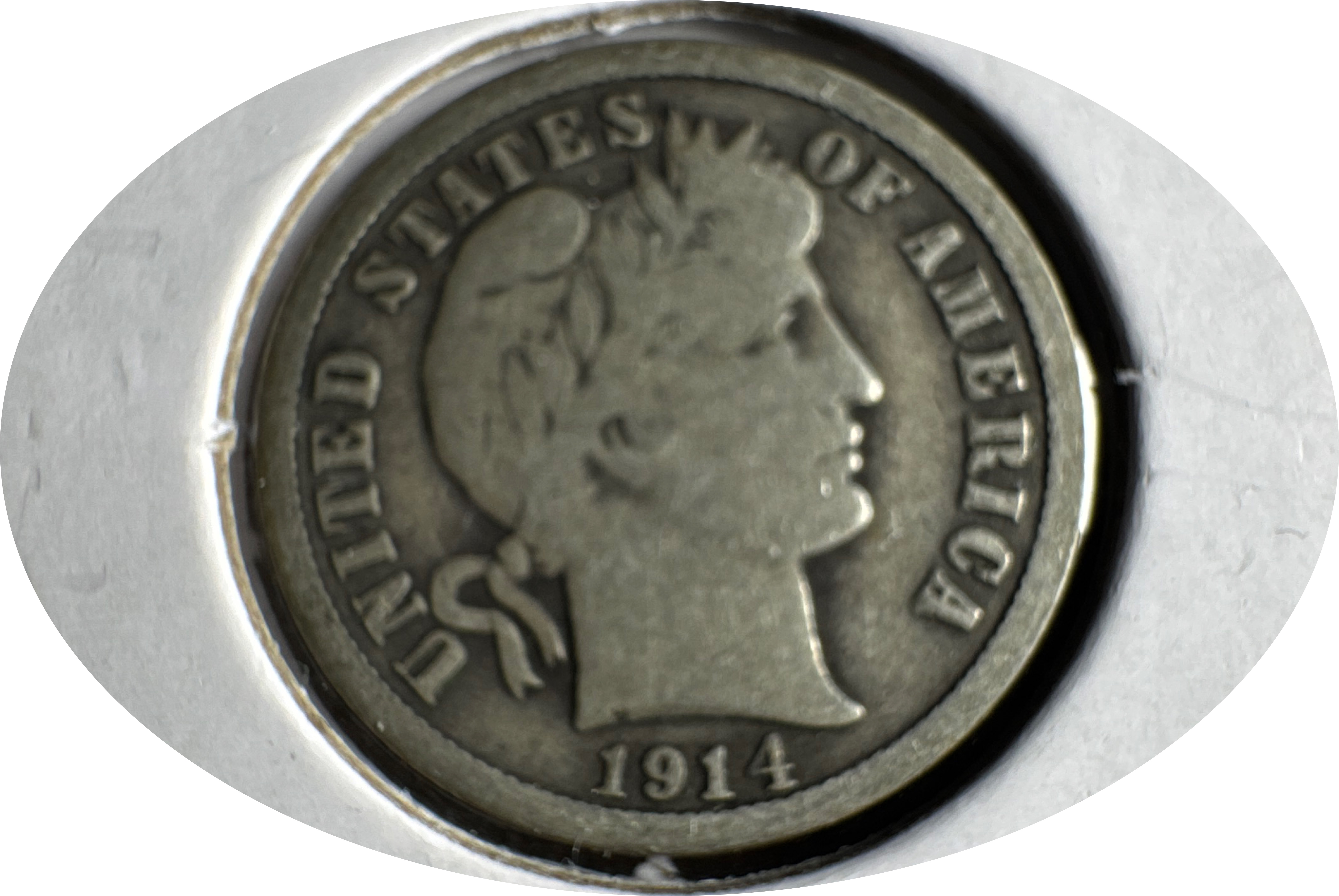 1914-P Barber Dime Ungraded