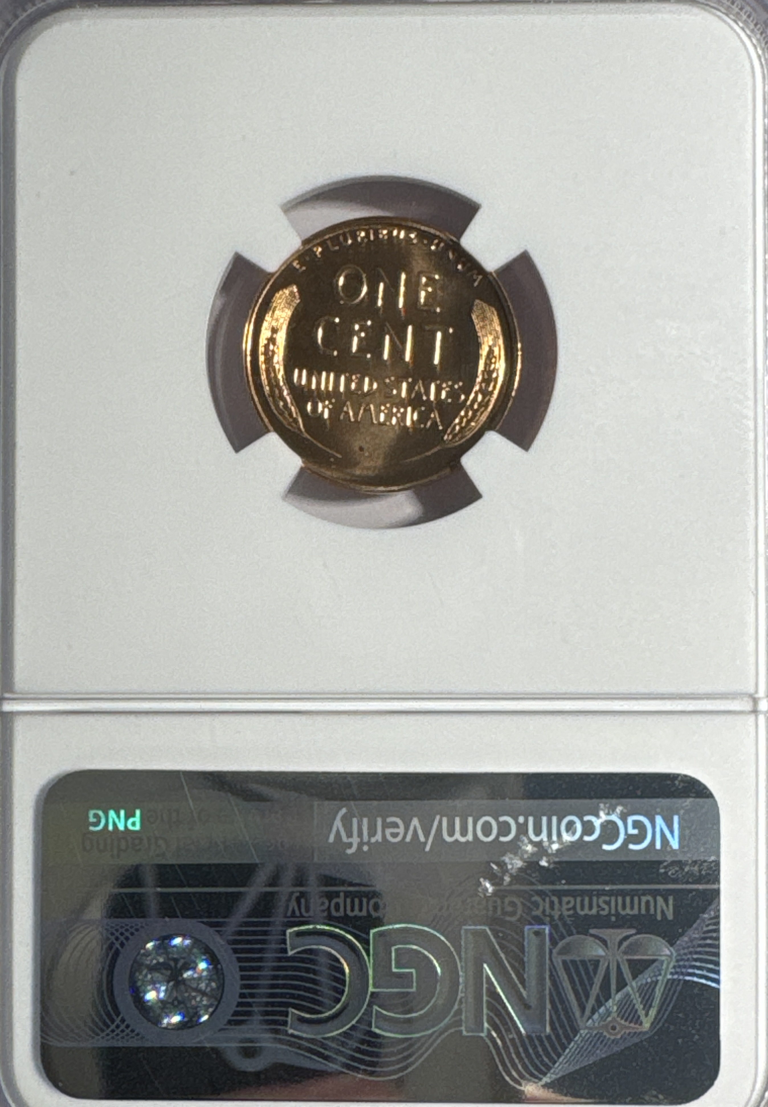 1956-P Lincoln Cent PF67 — back