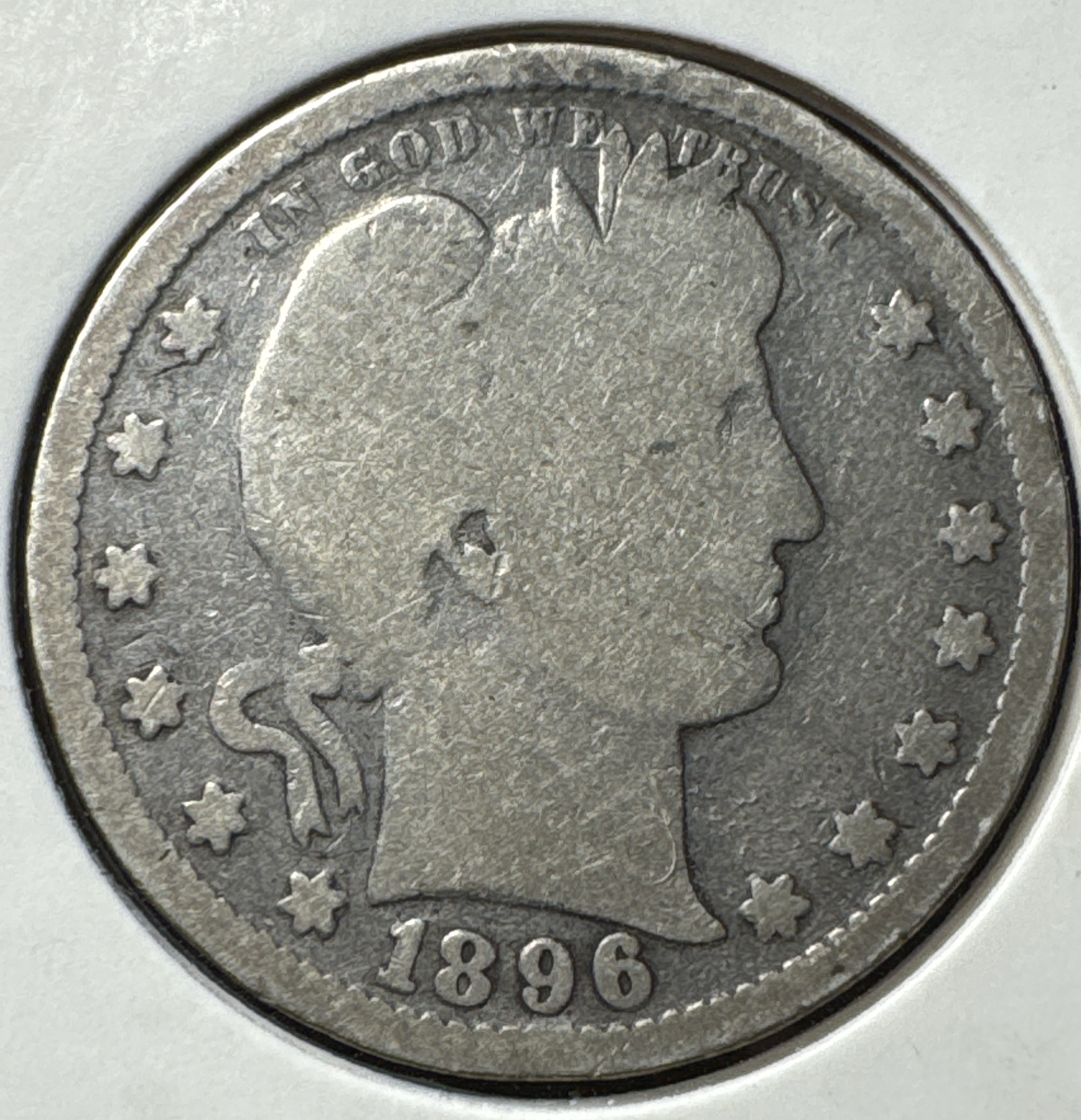 1896-P Barber Quarter Ungraded