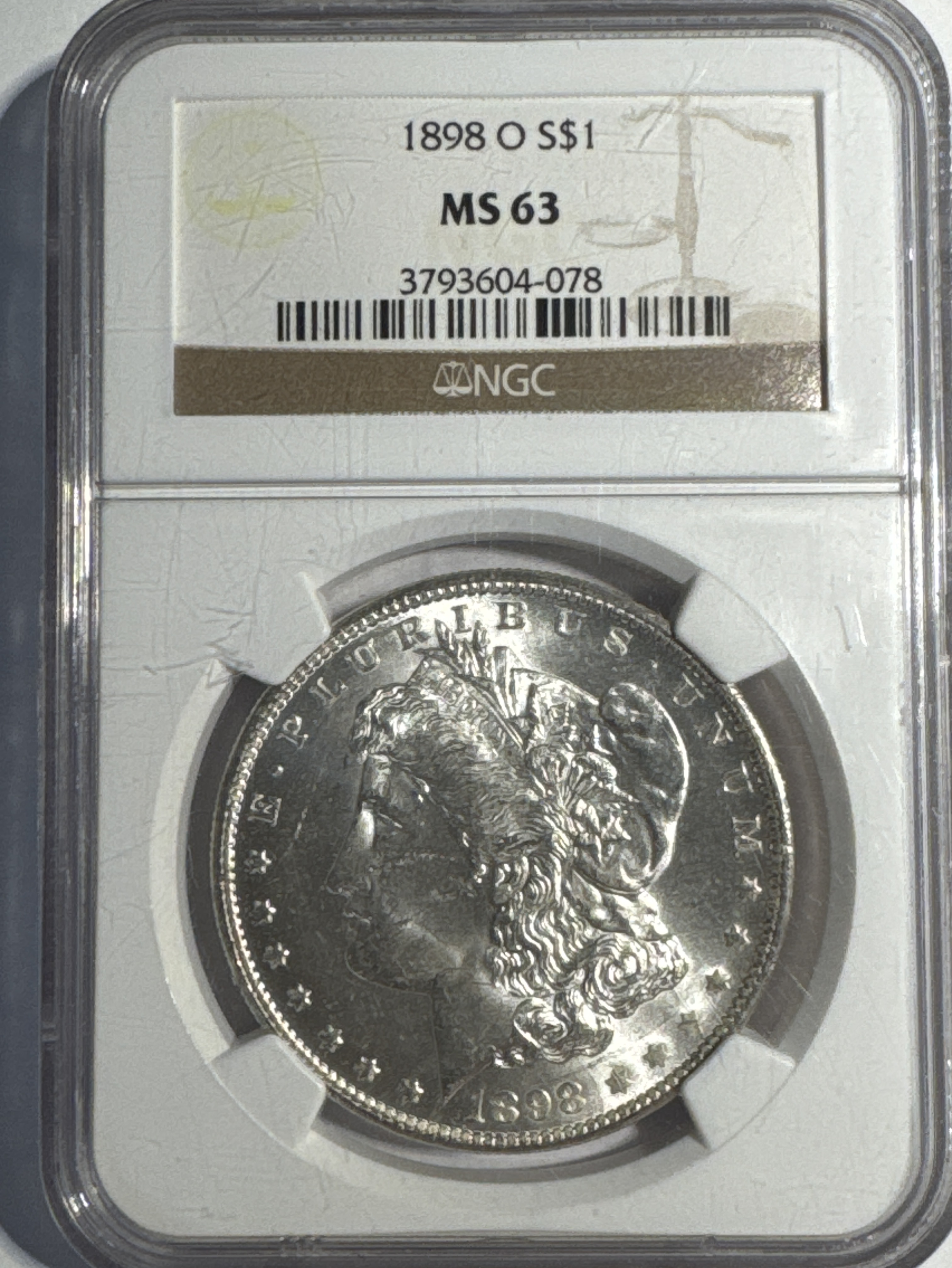 1898-O Morgan Dollar MS63