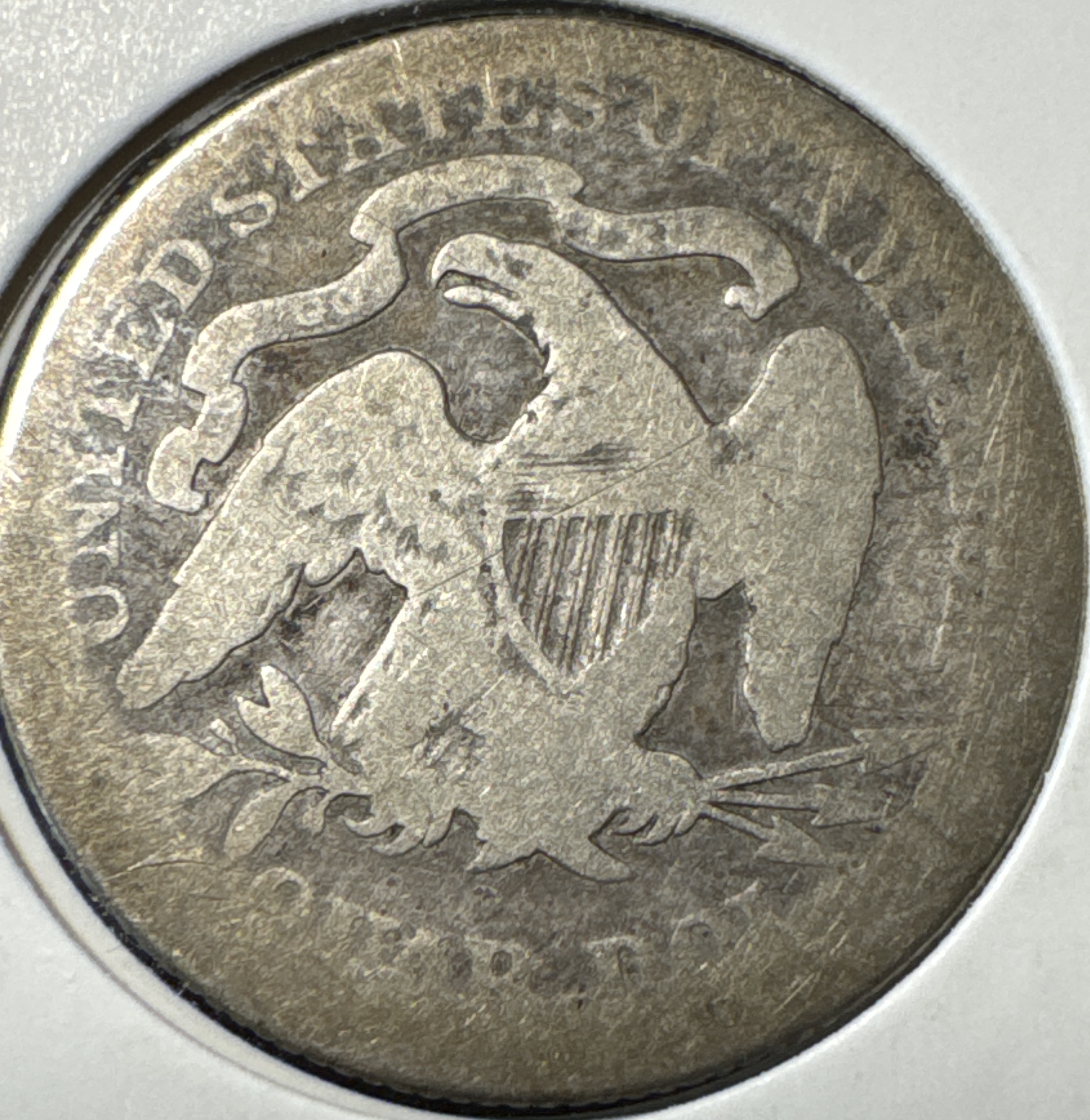 1877-P Seated Liberty Quarter Ungraded — back