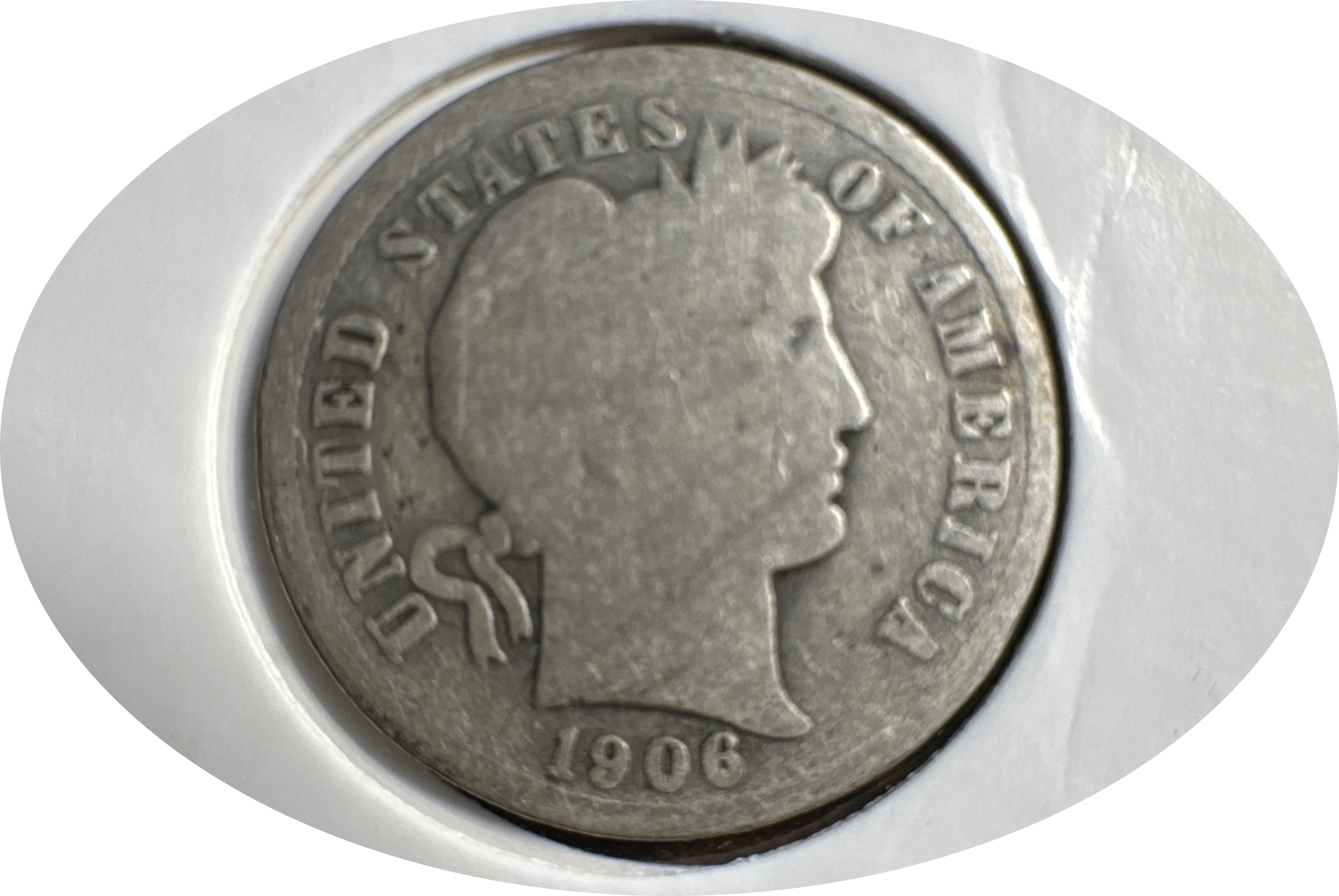 1906-P Barber Dime Ungraded