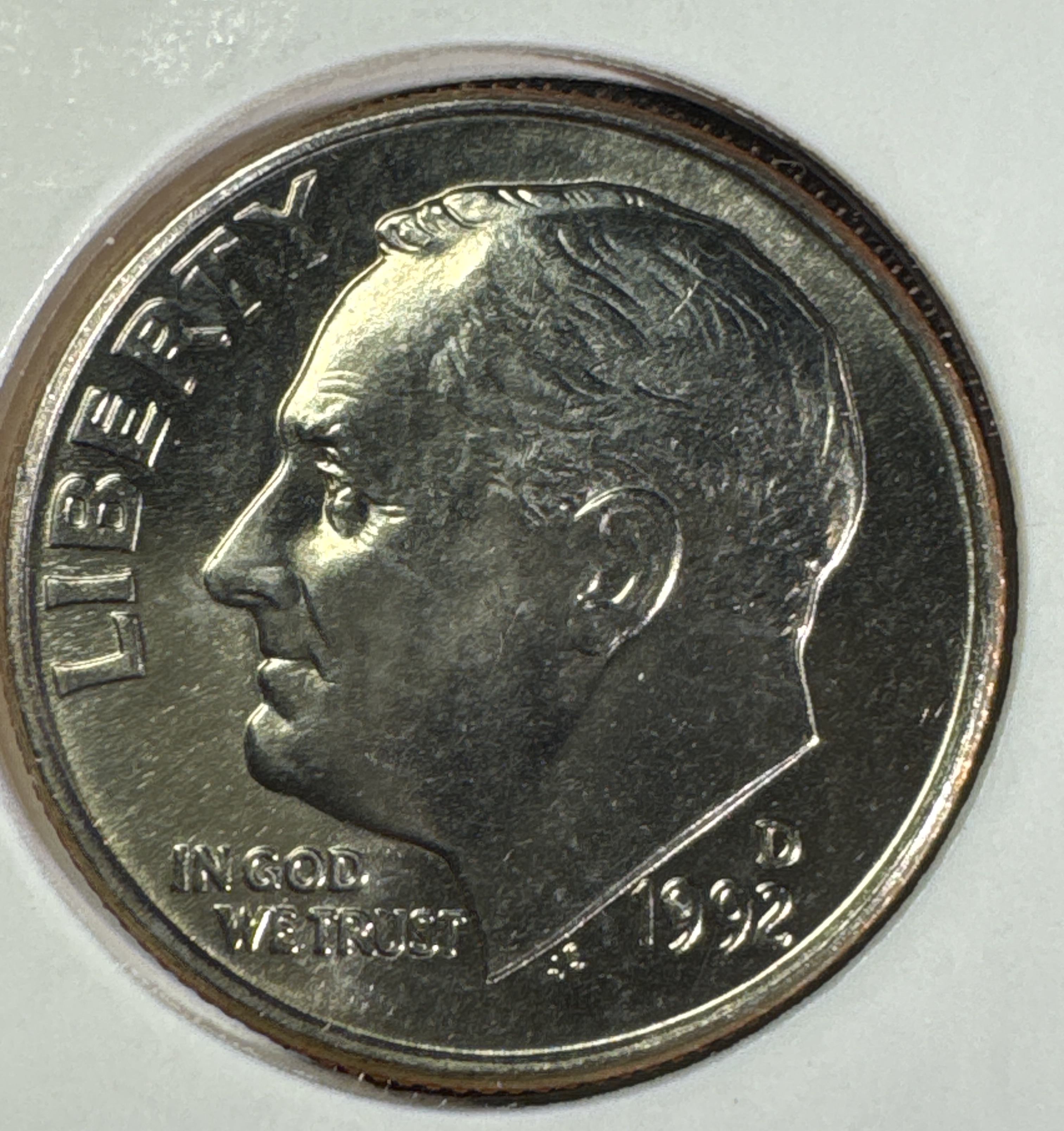 1992-D Roosevelt Dime Ungraded