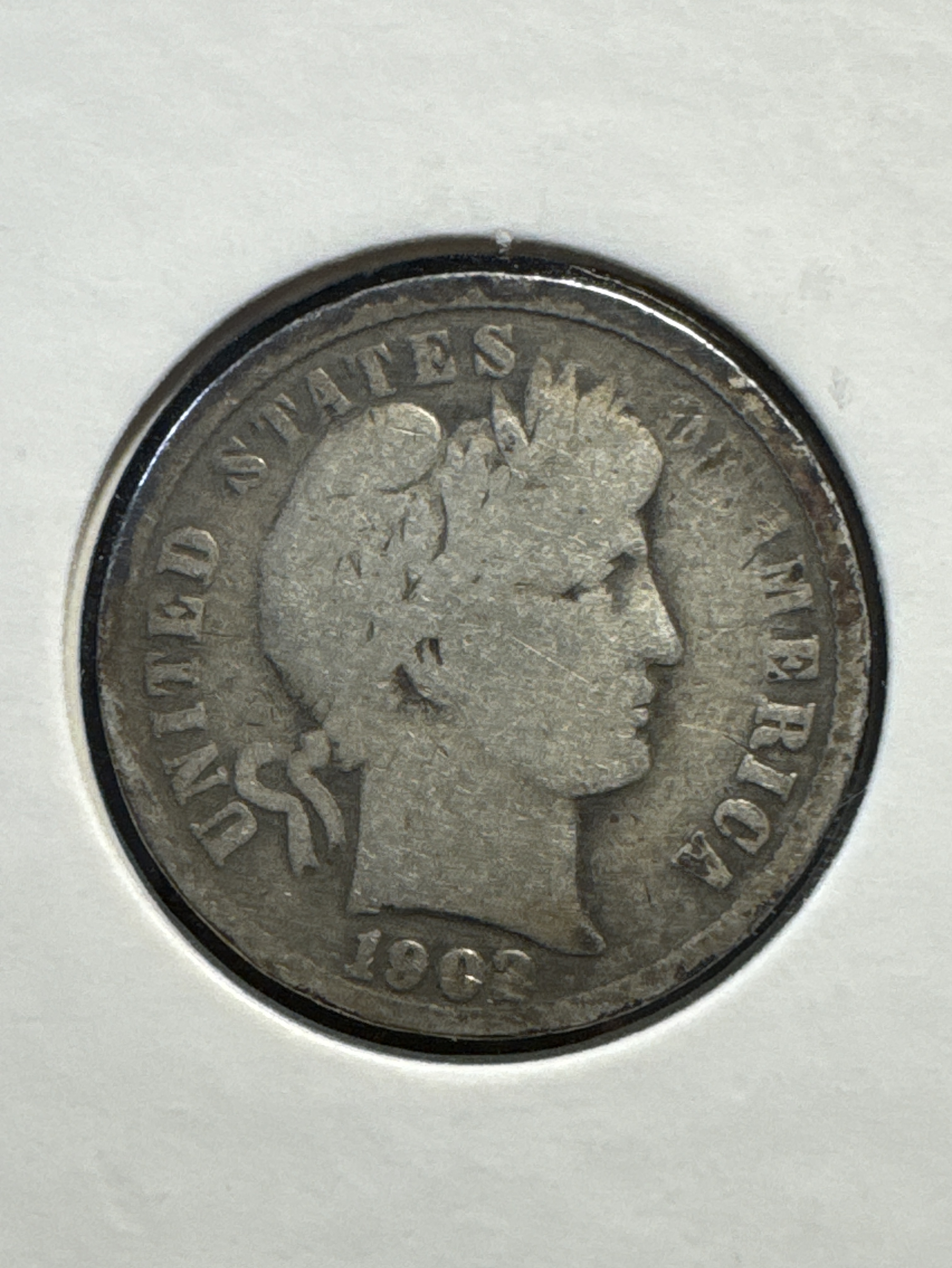 1902 Barber Dime Ungraded