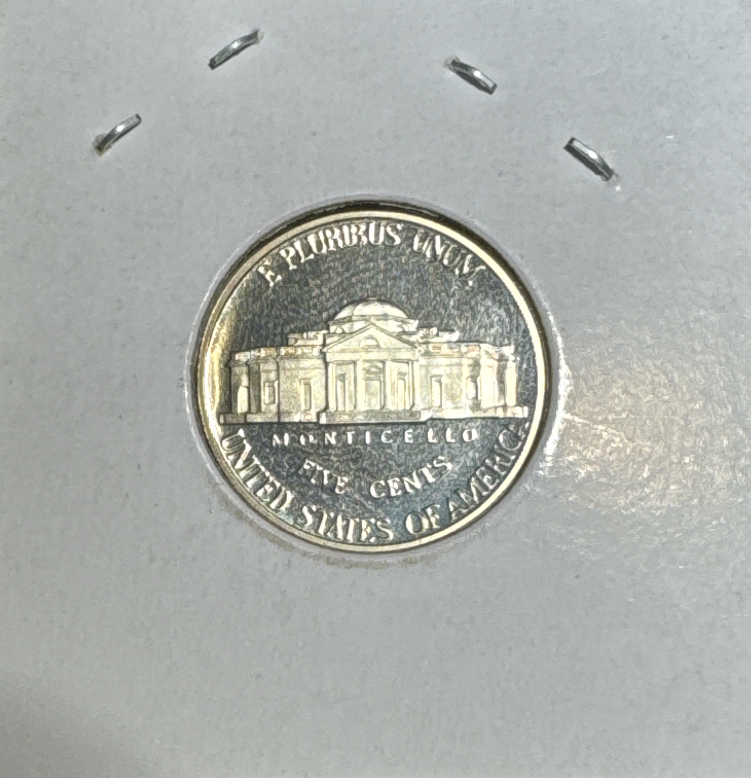2001-S Jefferson Nickel Ungraded — back