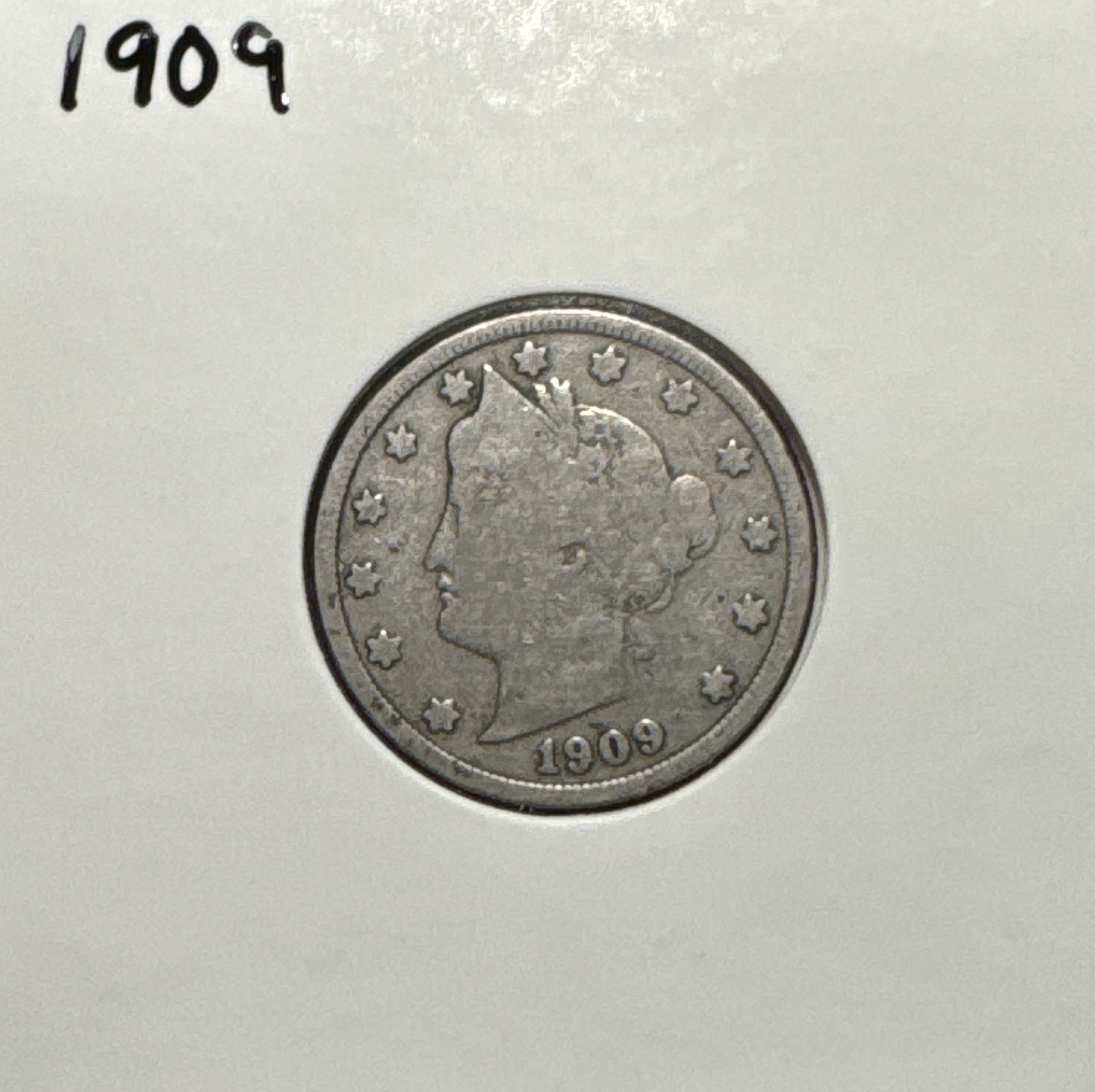 1909-P Liberty V Nickel Ungraded