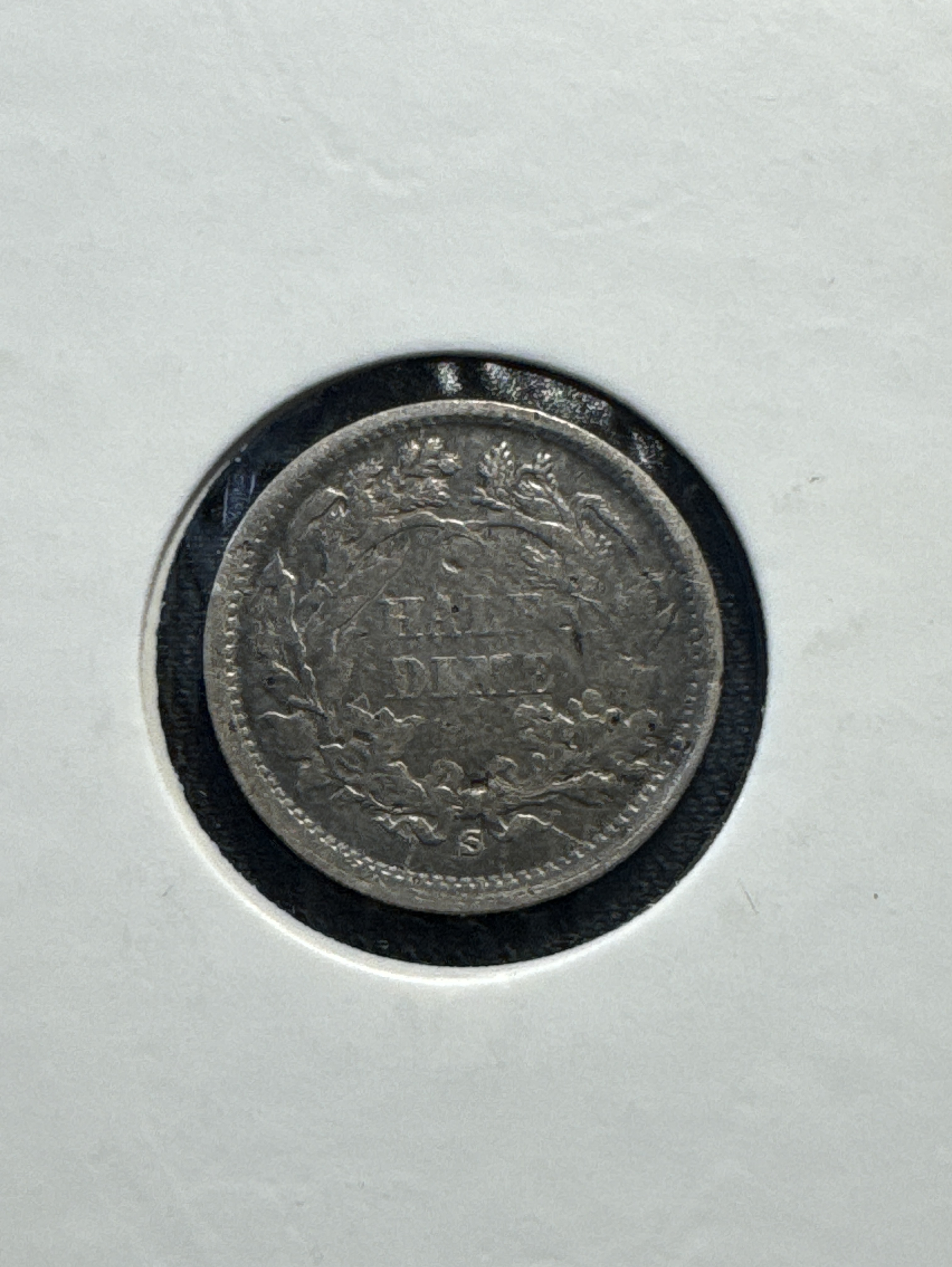 1868-S Liberty Seated Dime Ungraded — back