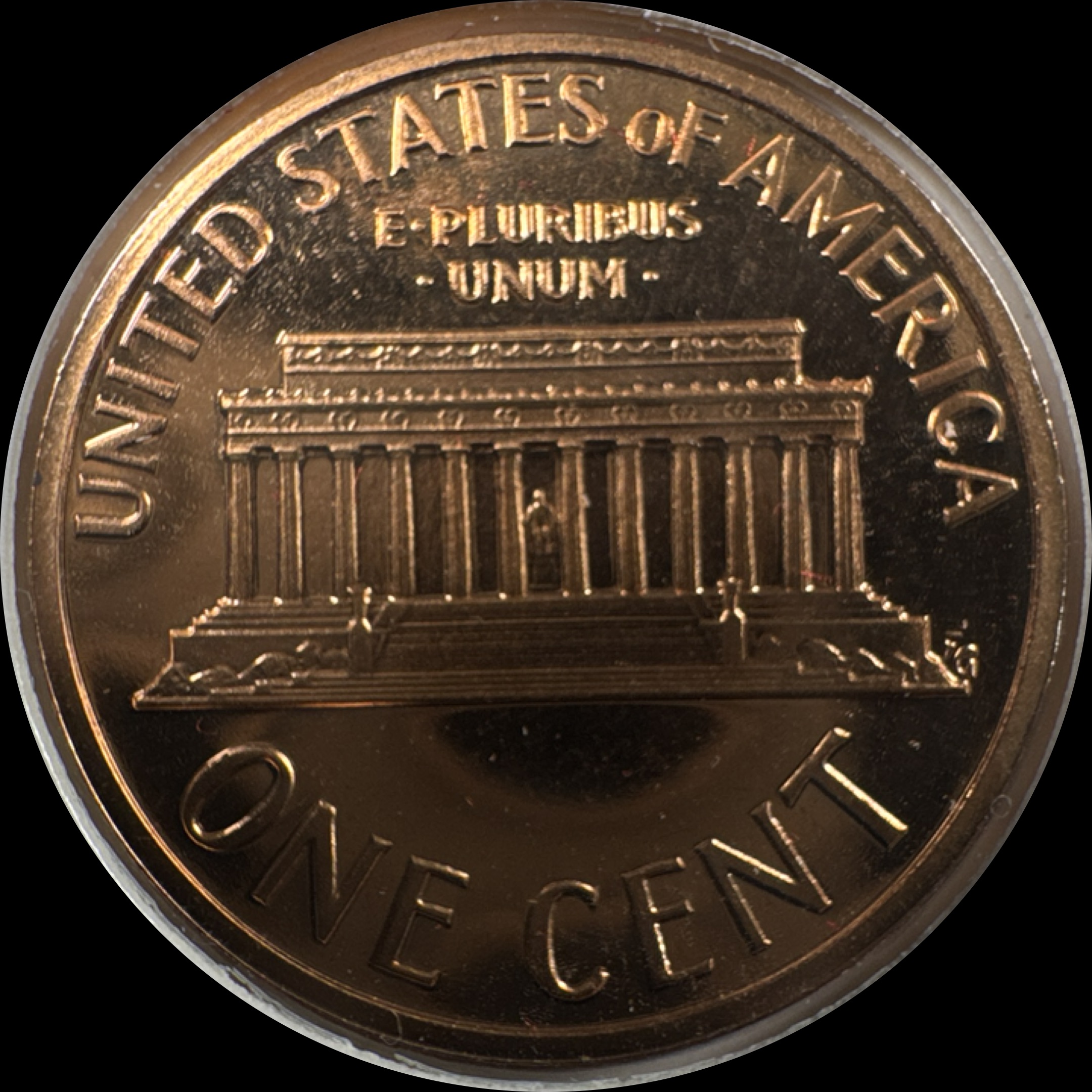 1974-S Lincoln Cent Ungraded — back