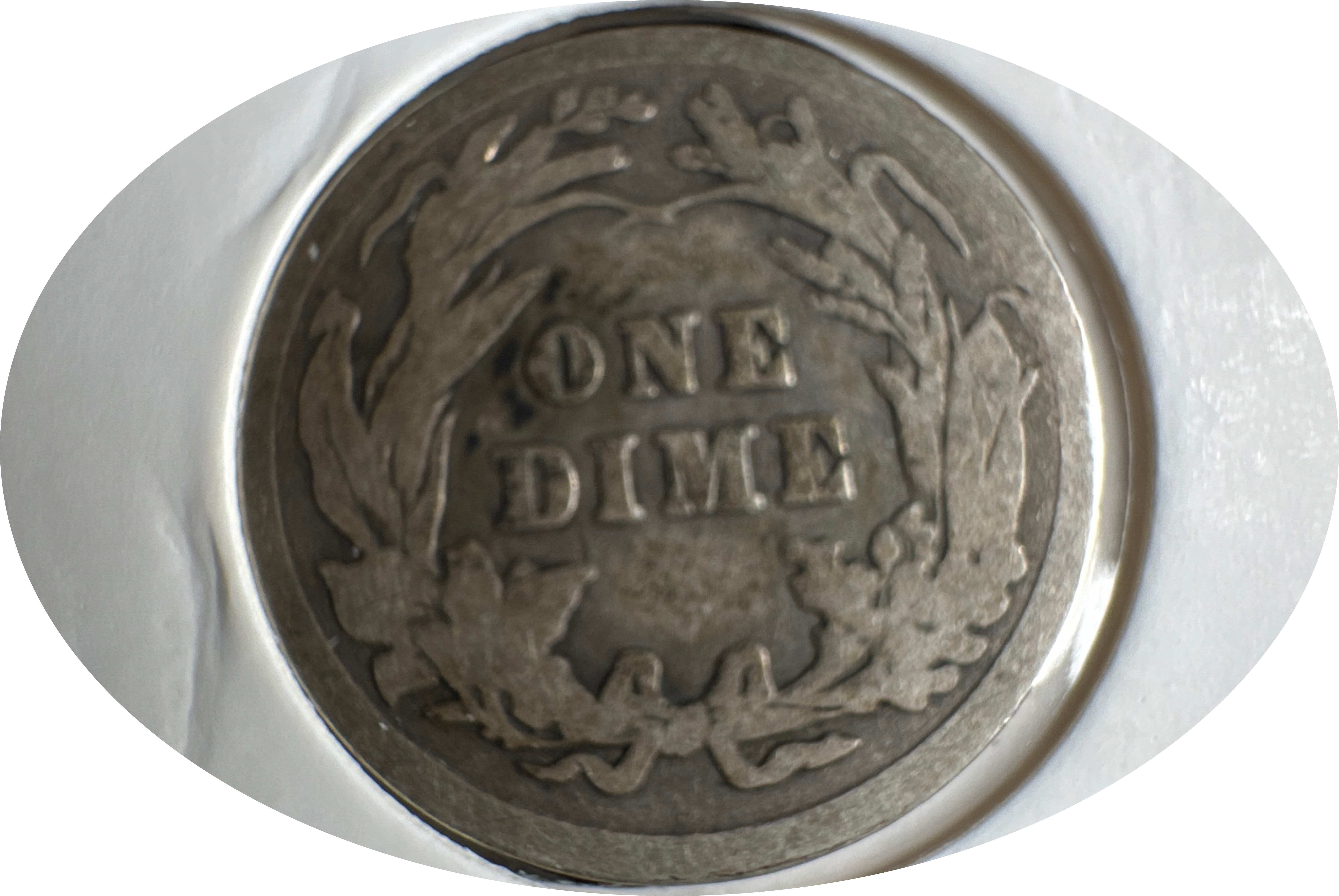 1913-P Barber Dime Ungraded — back