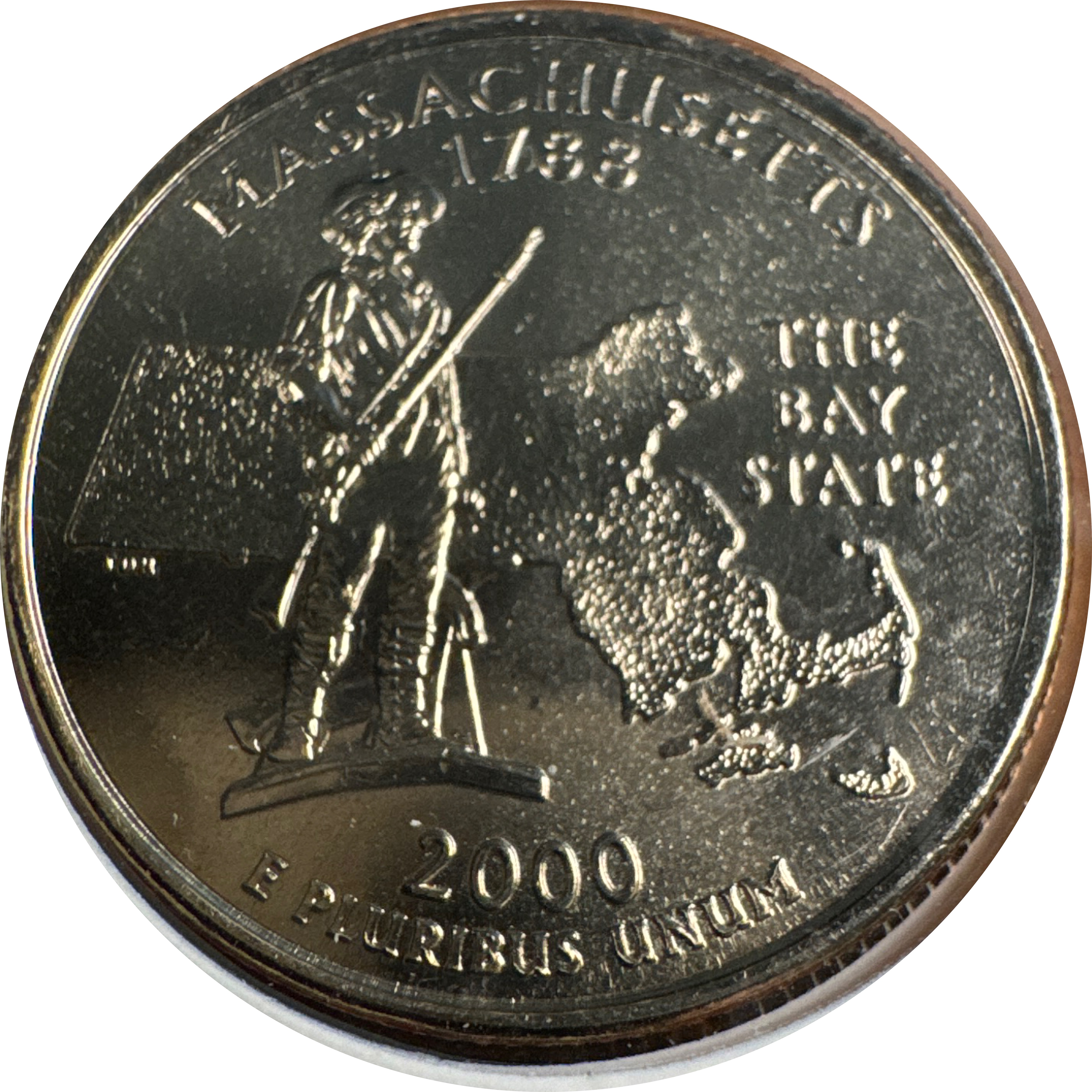 2000-P Washington Quarter Ungraded — back