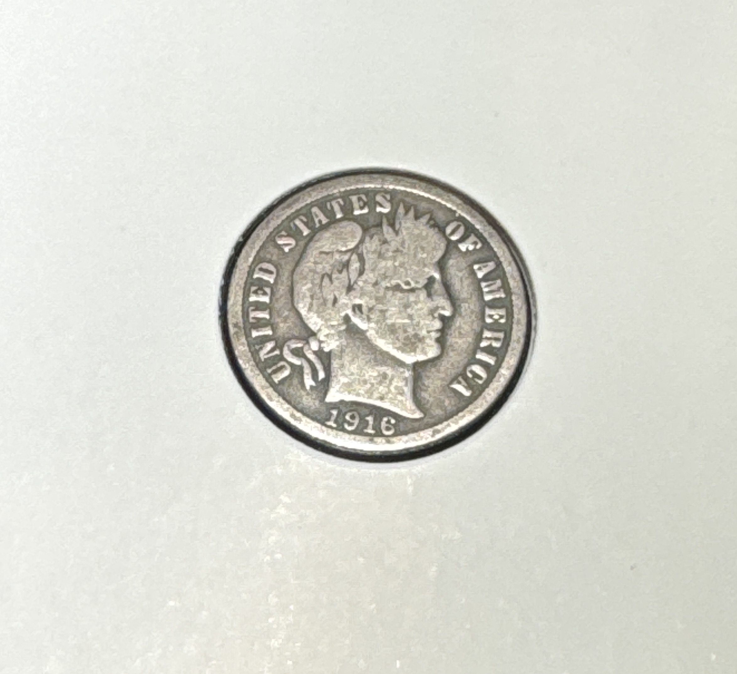 1916-P Barber Dime Ungraded
