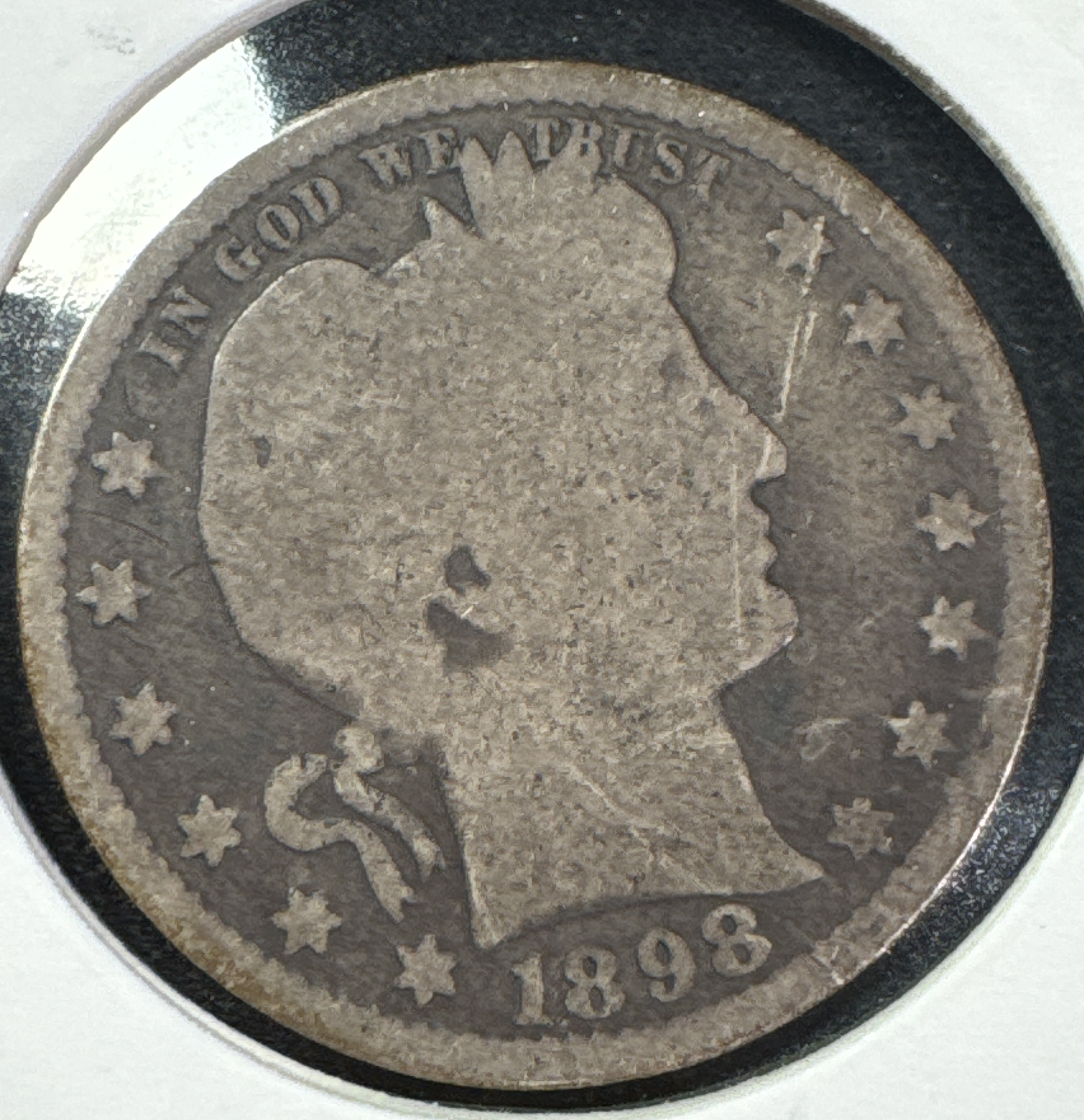 1898-P Barber Quarter Ungraded