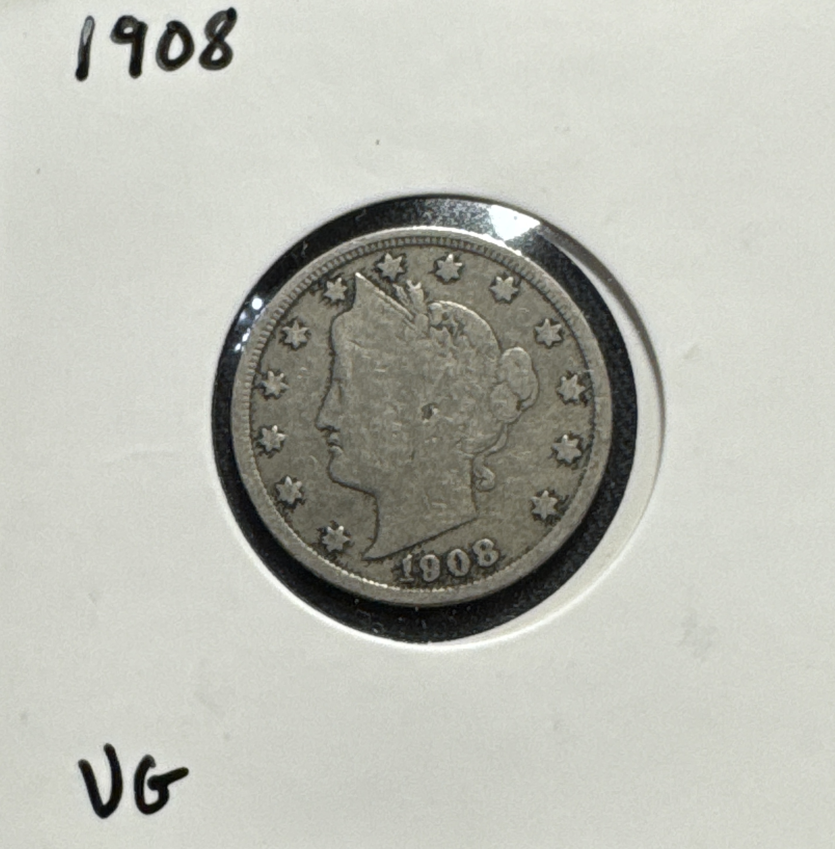 1908-P Liberty V Nickel Ungraded
