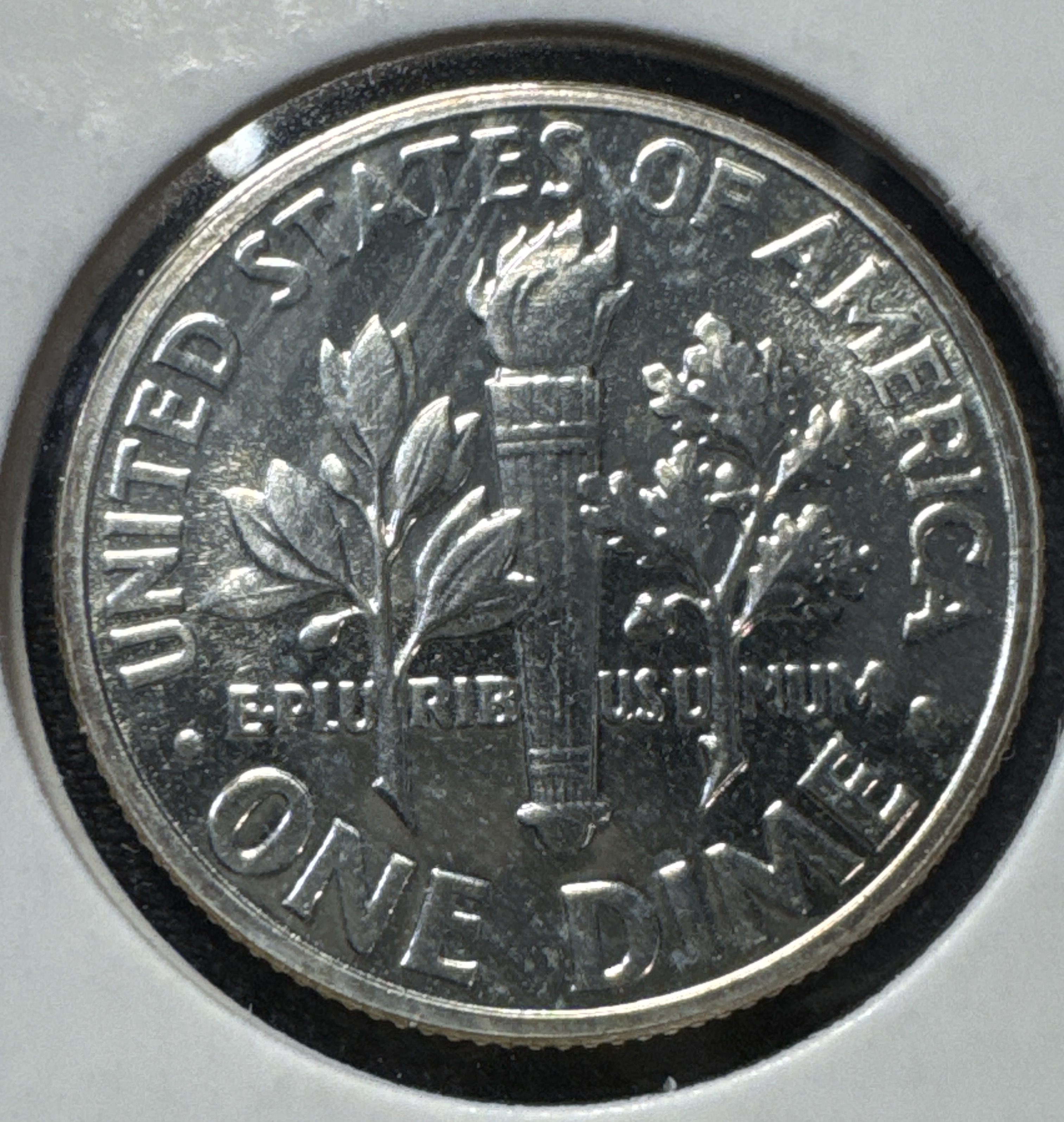 1961-P Roosevelt Dime Ungraded — back