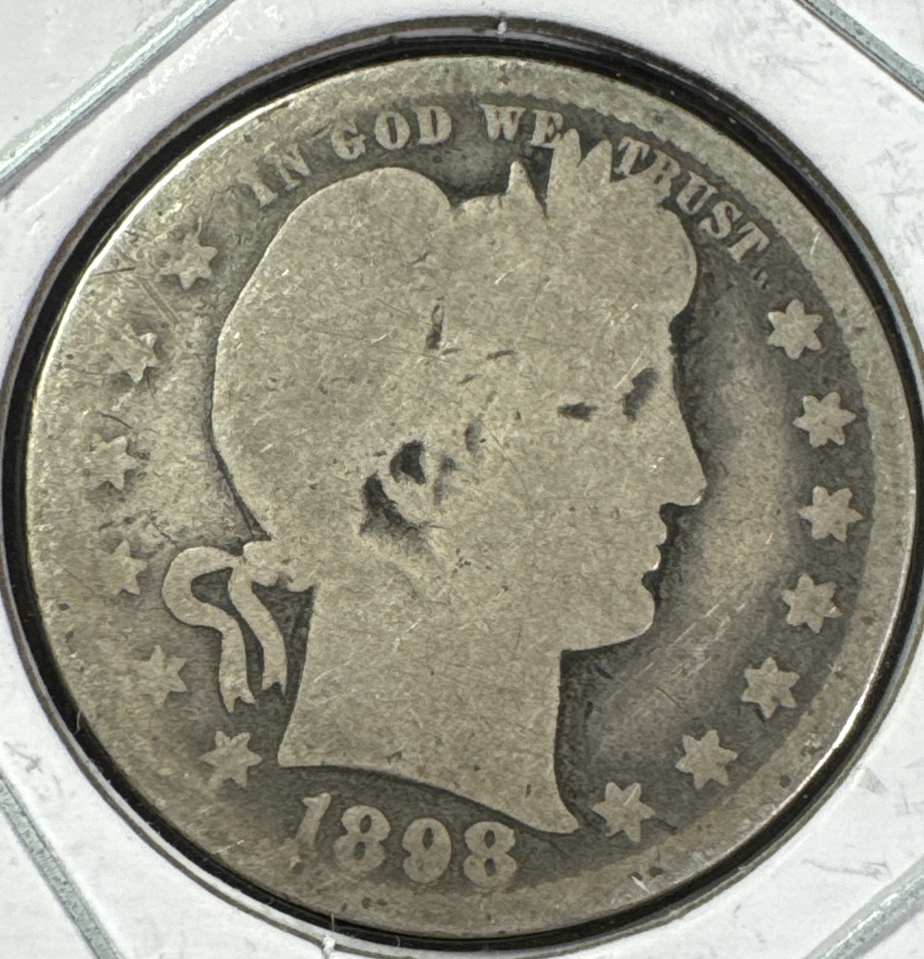 1898-P Barber Quarter Ungraded