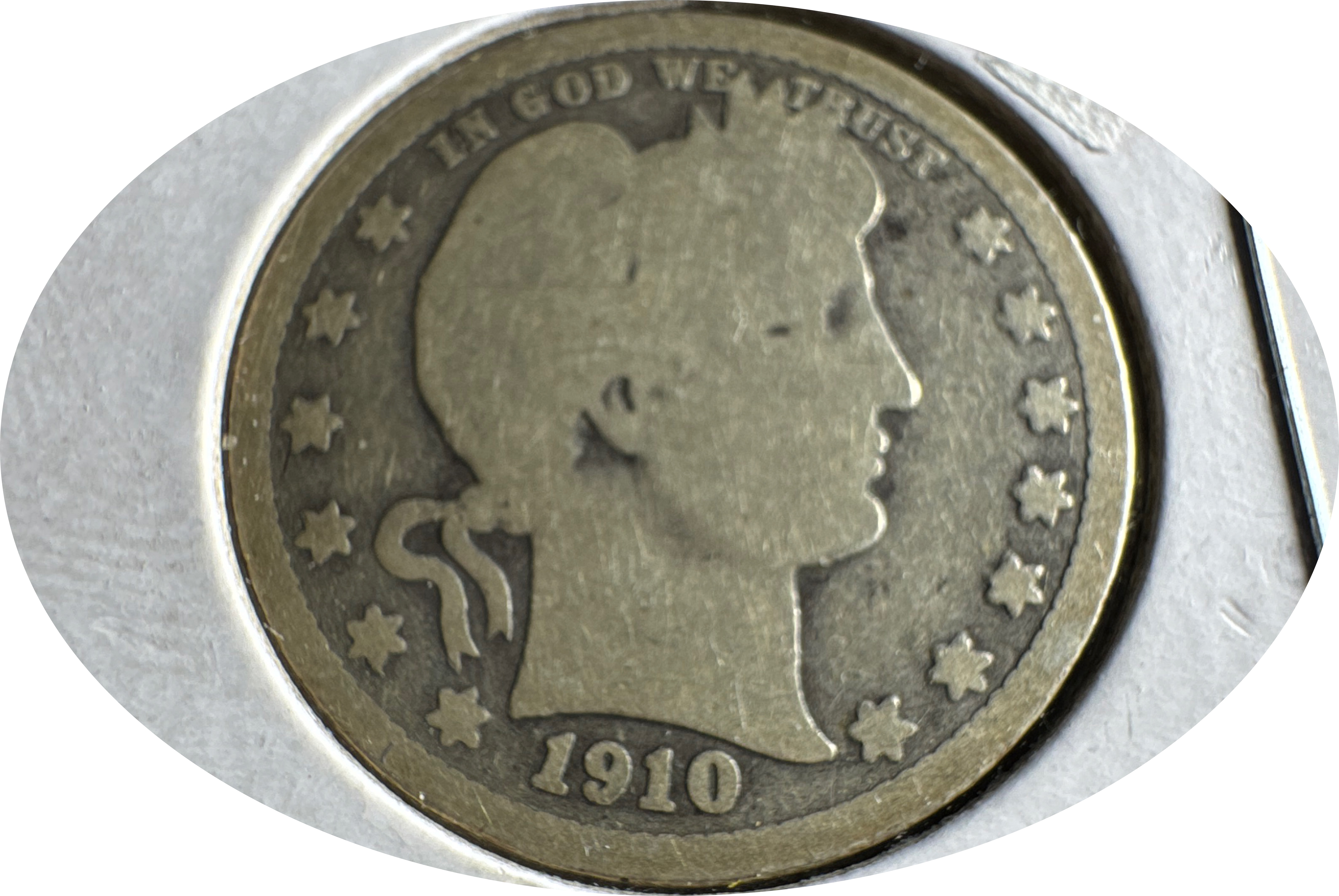 1910-P Barber Quarter Ungraded