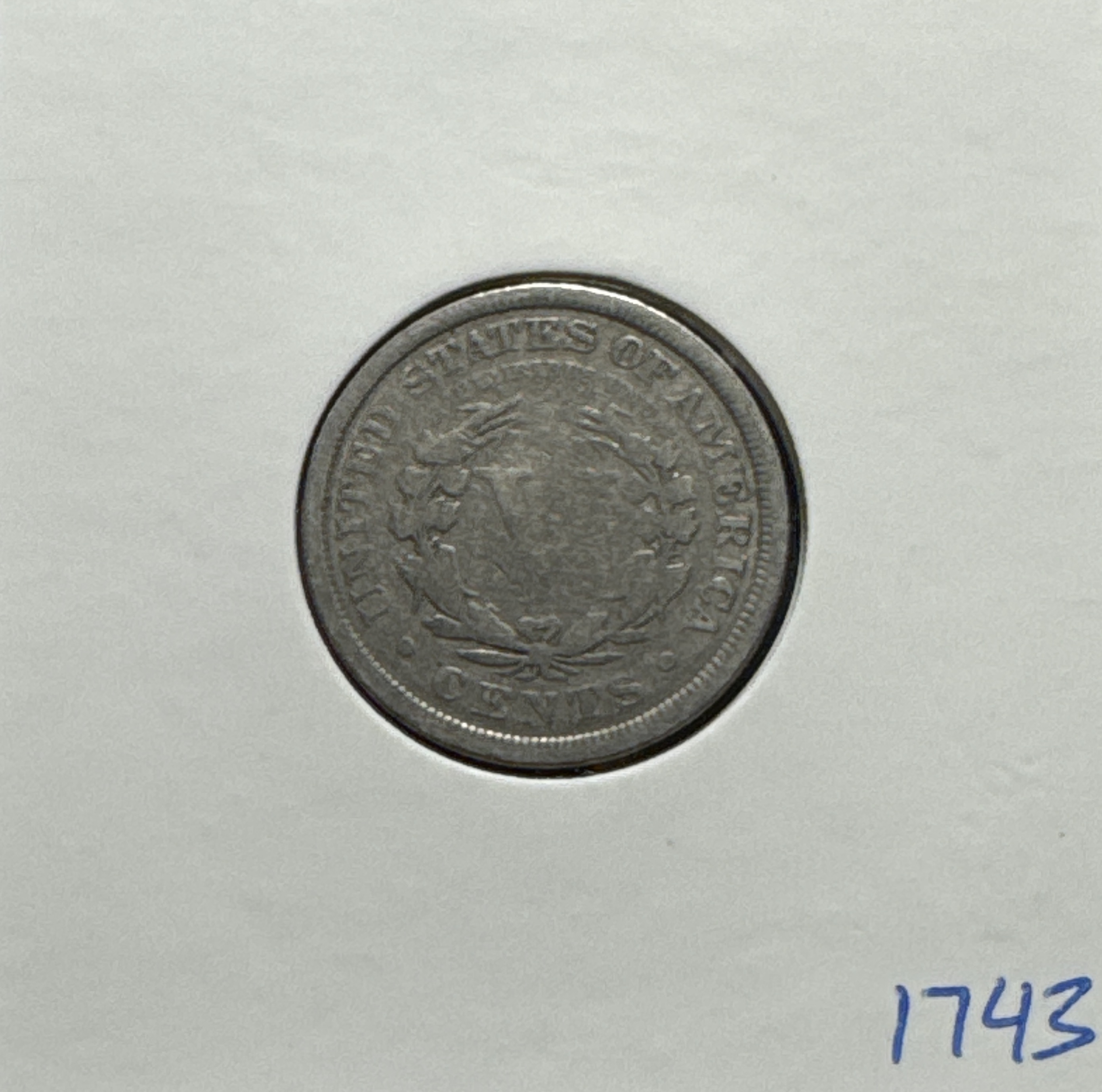 1907-P Liberty V Nickel Ungraded — back