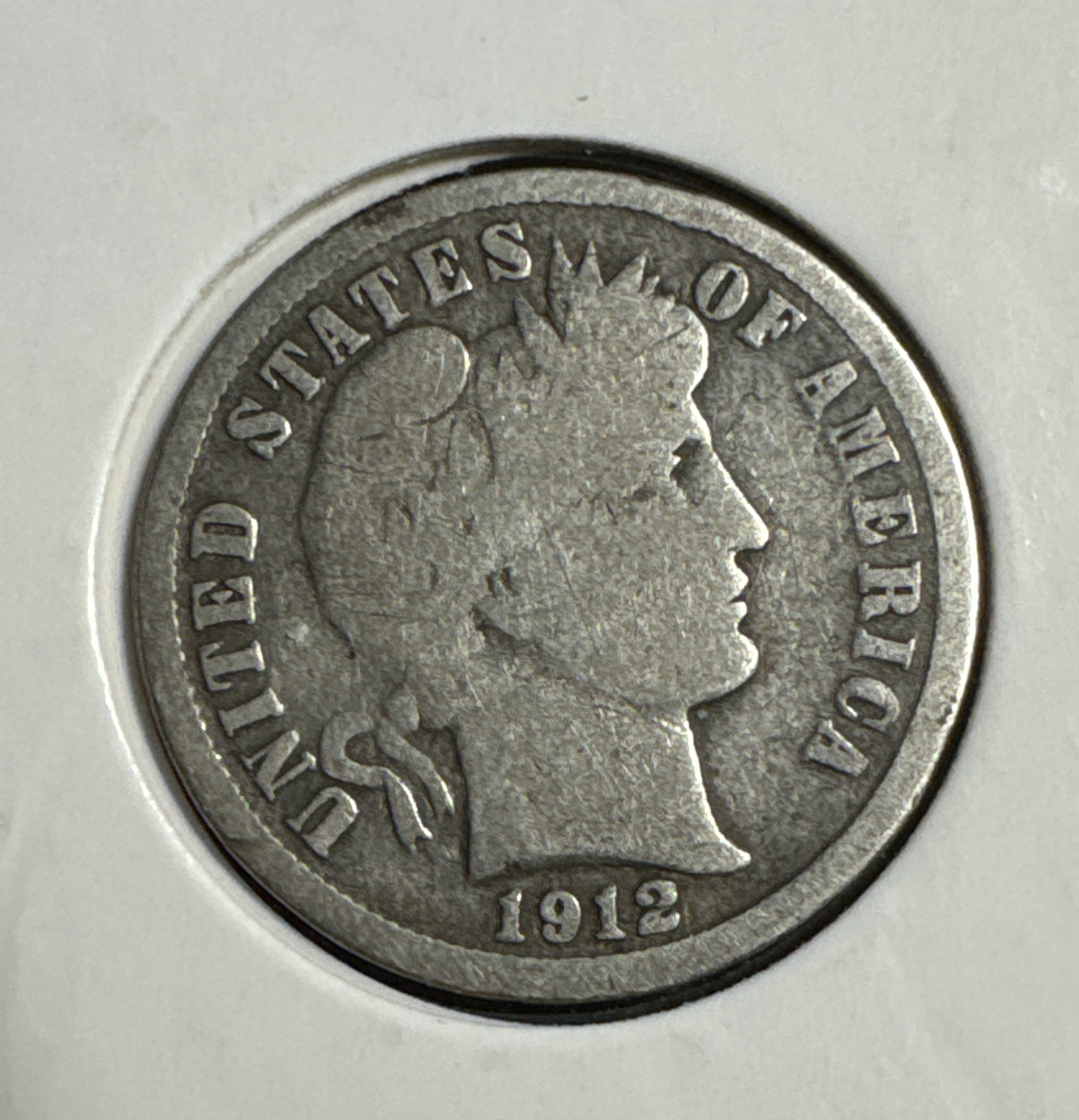 1912-D Barber Dime Ungraded