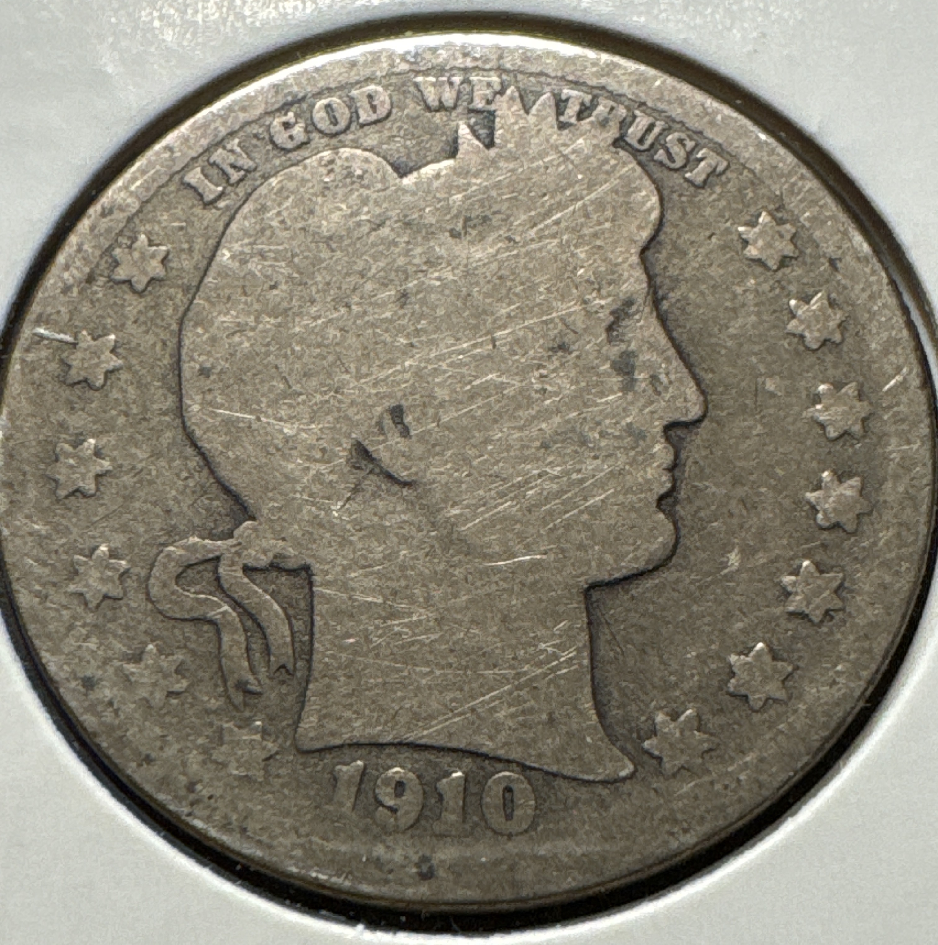 1910-D Barber Quarter Ungraded