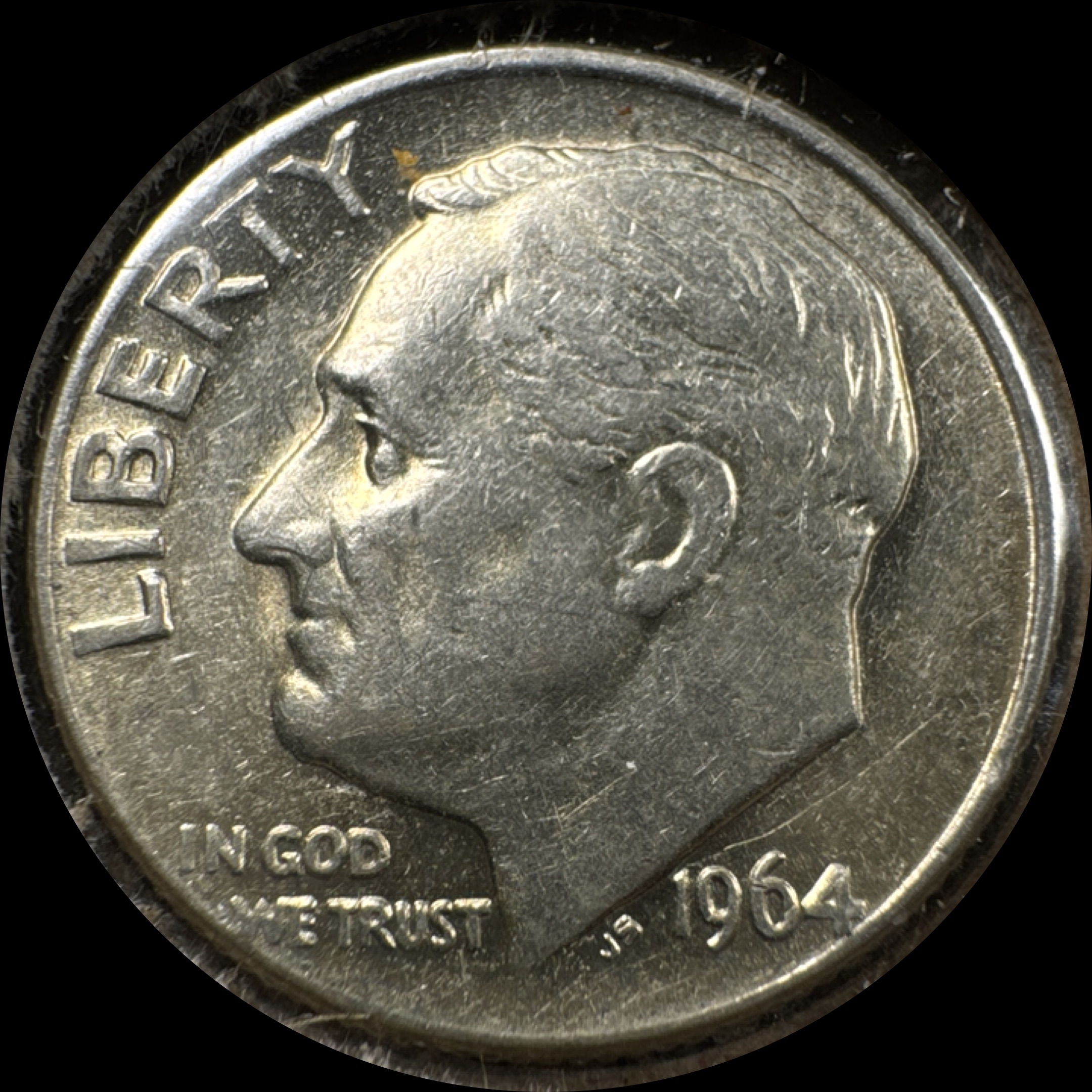 1964-D Roosevelt Dime Ungraded