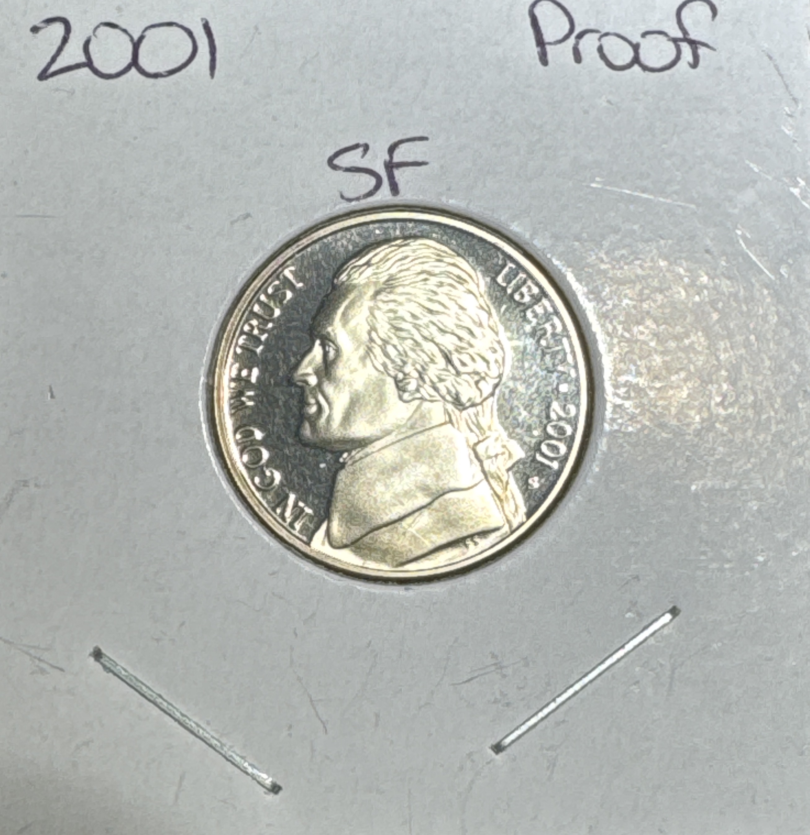 2001-S Jefferson Nickel Ungraded