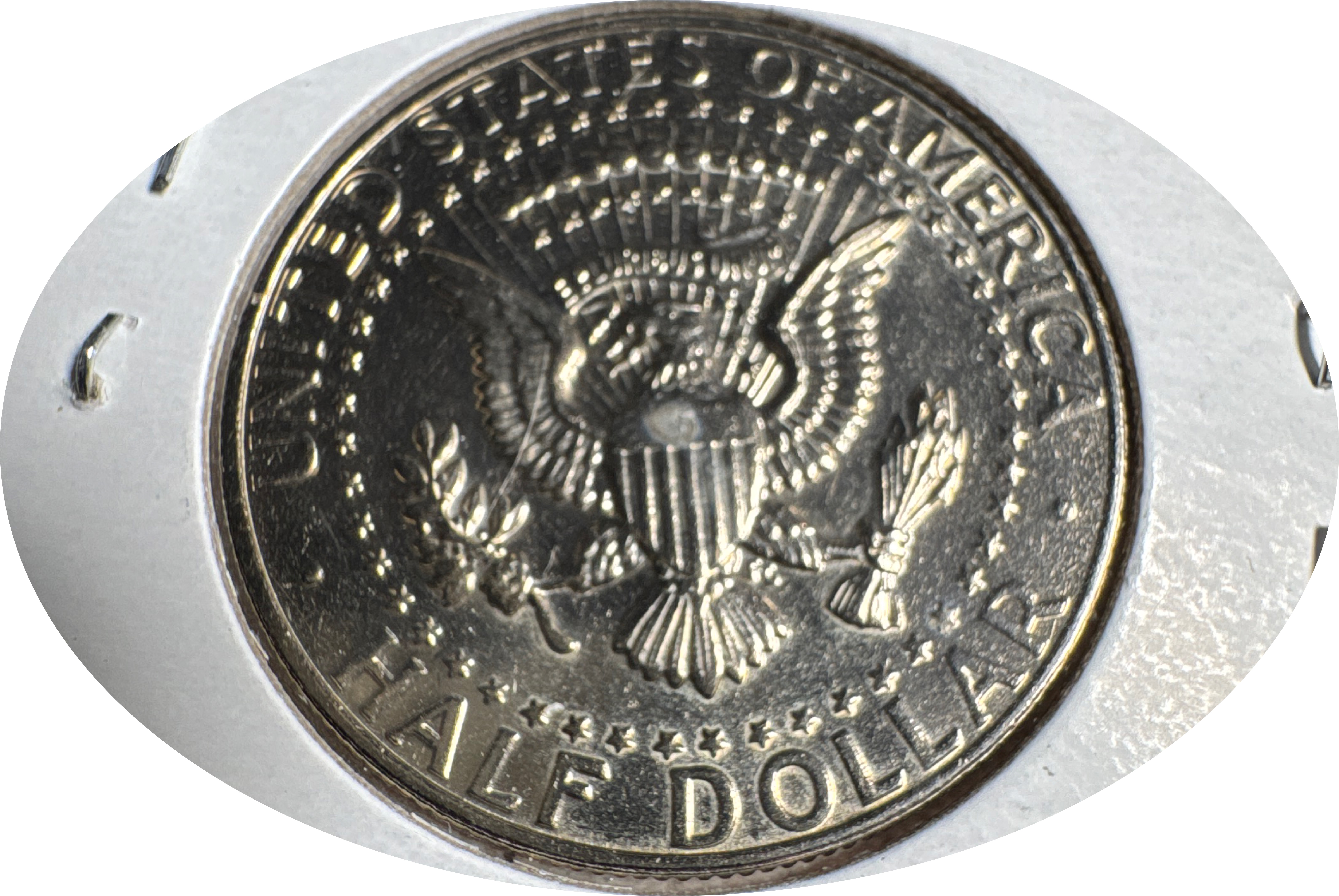 1987-P Kennedy Half Dollar Ungraded — back