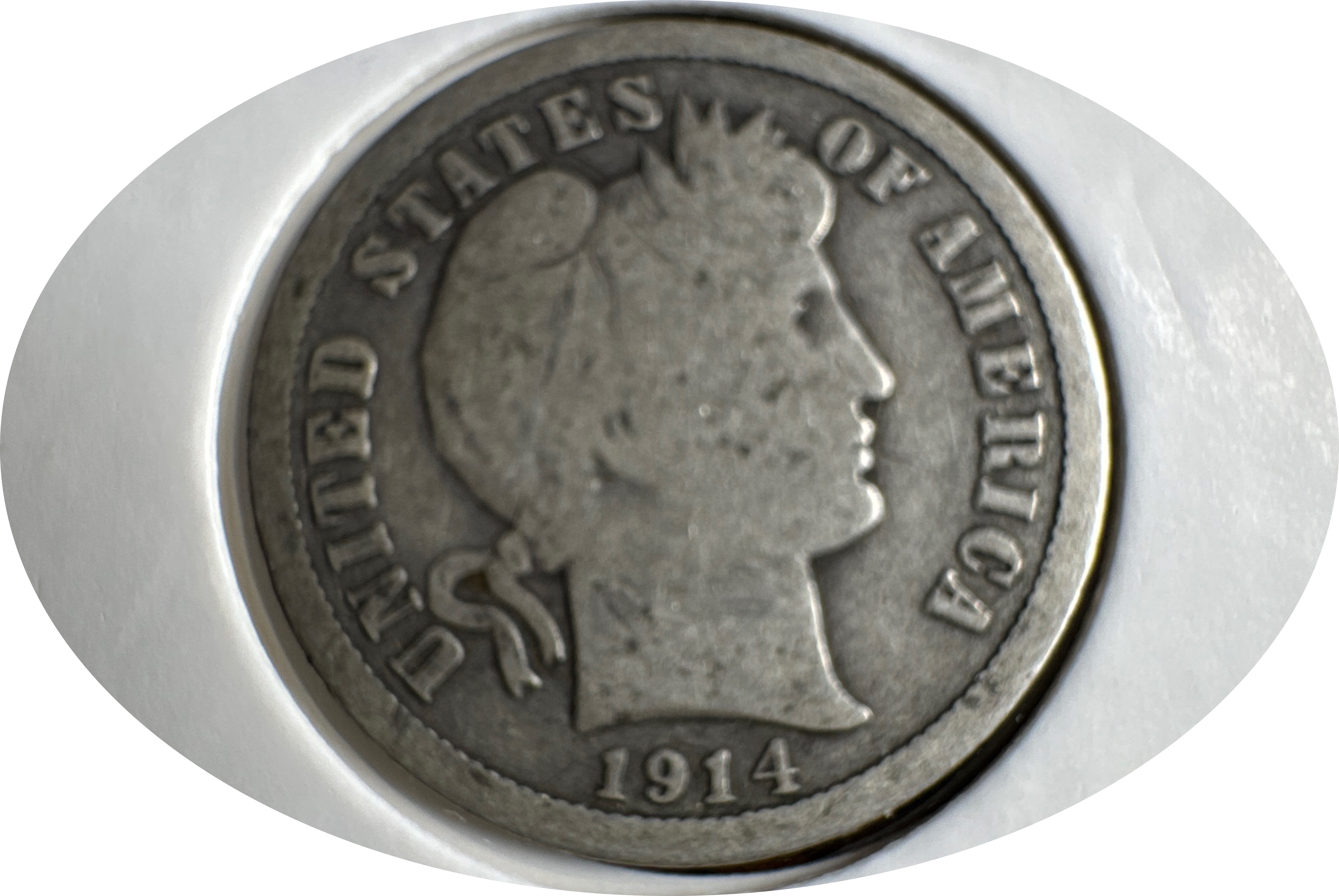1914-P Barber Dime Ungraded