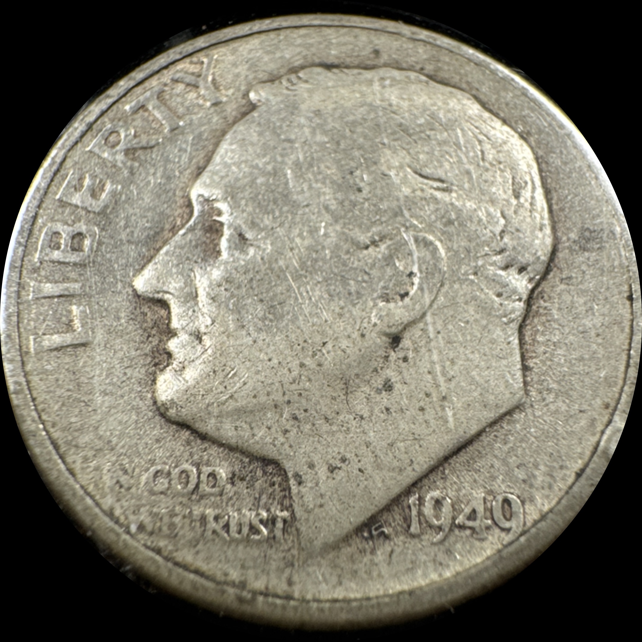 1949-S Roosevelt Dime Ungraded
