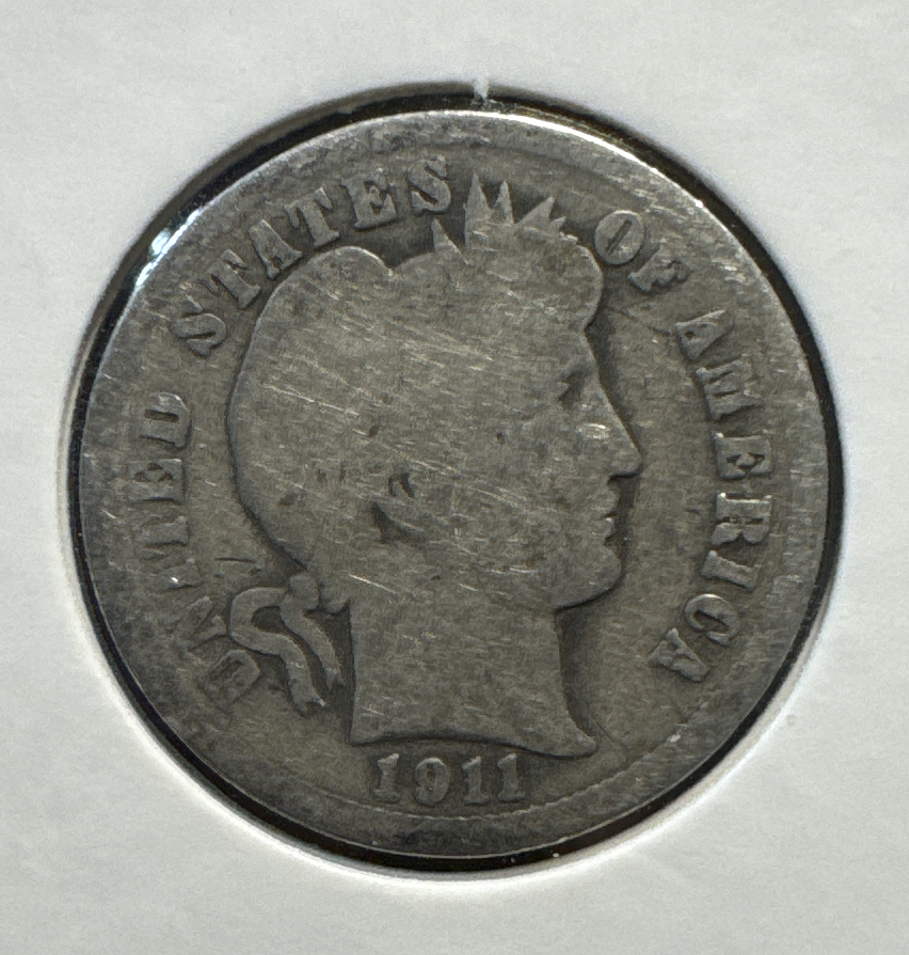 1911 Barber Dime Ungraded